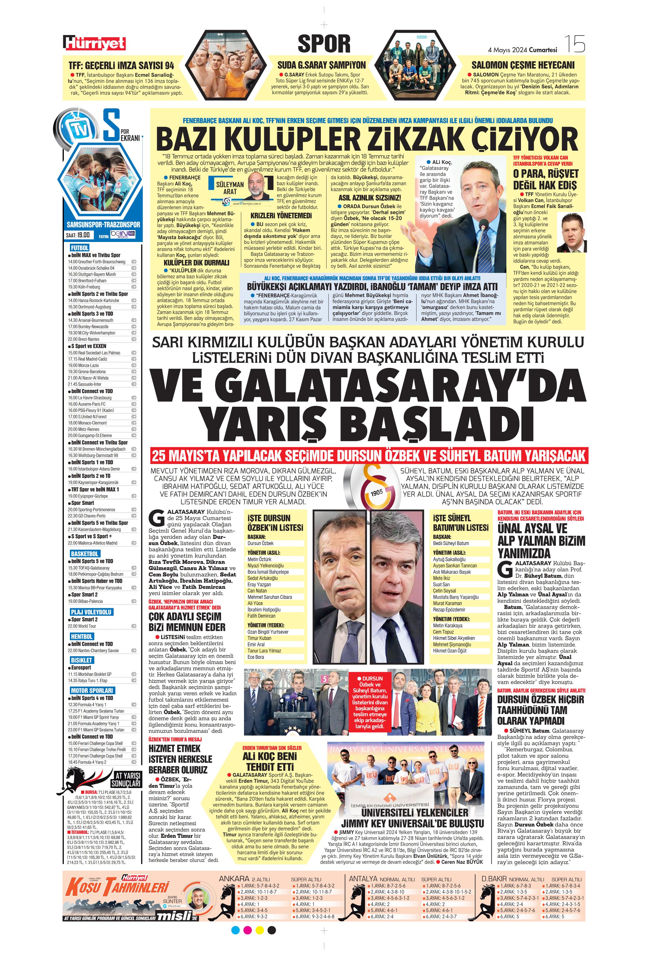 "Ndidi çıkarması" | Sporun Manşetleri (4 Mayıs 2024)  - 22. Foto