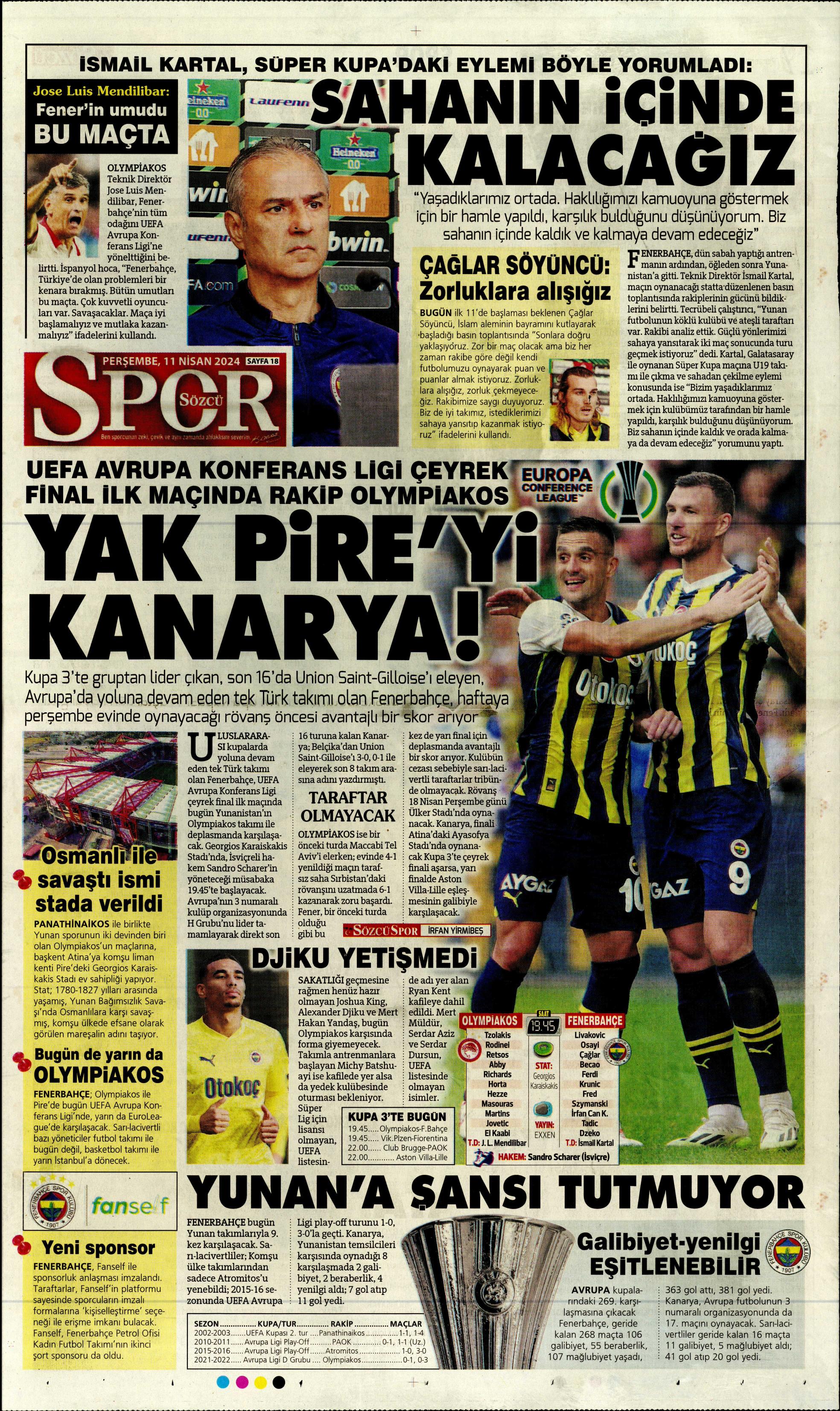 "Terim'in yerine Santos" | Sporun manşetleri (11 Nisan 2024)  - 26. Foto