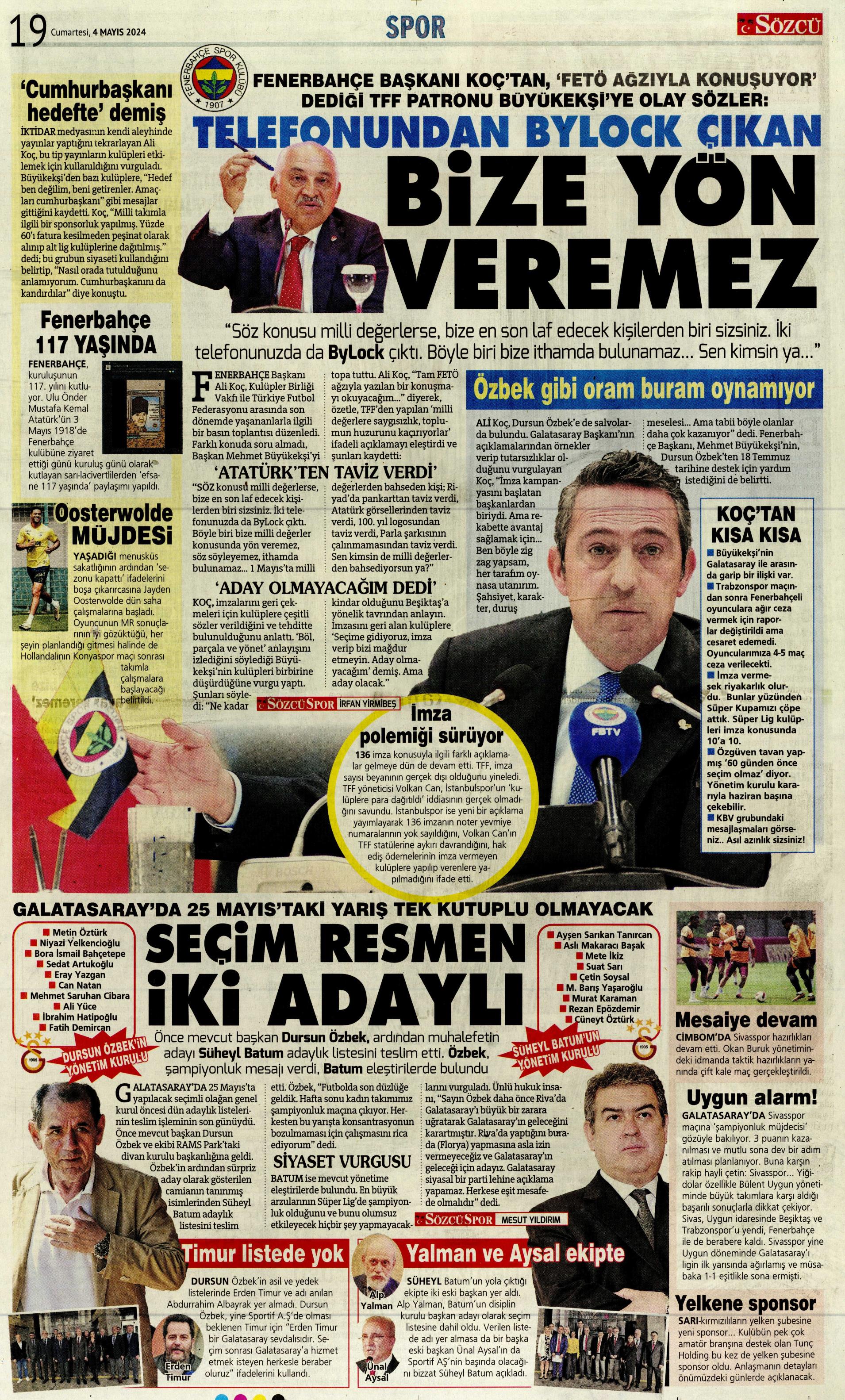 "Ndidi çıkarması" | Sporun Manşetleri (4 Mayıs 2024)  - 29. Foto