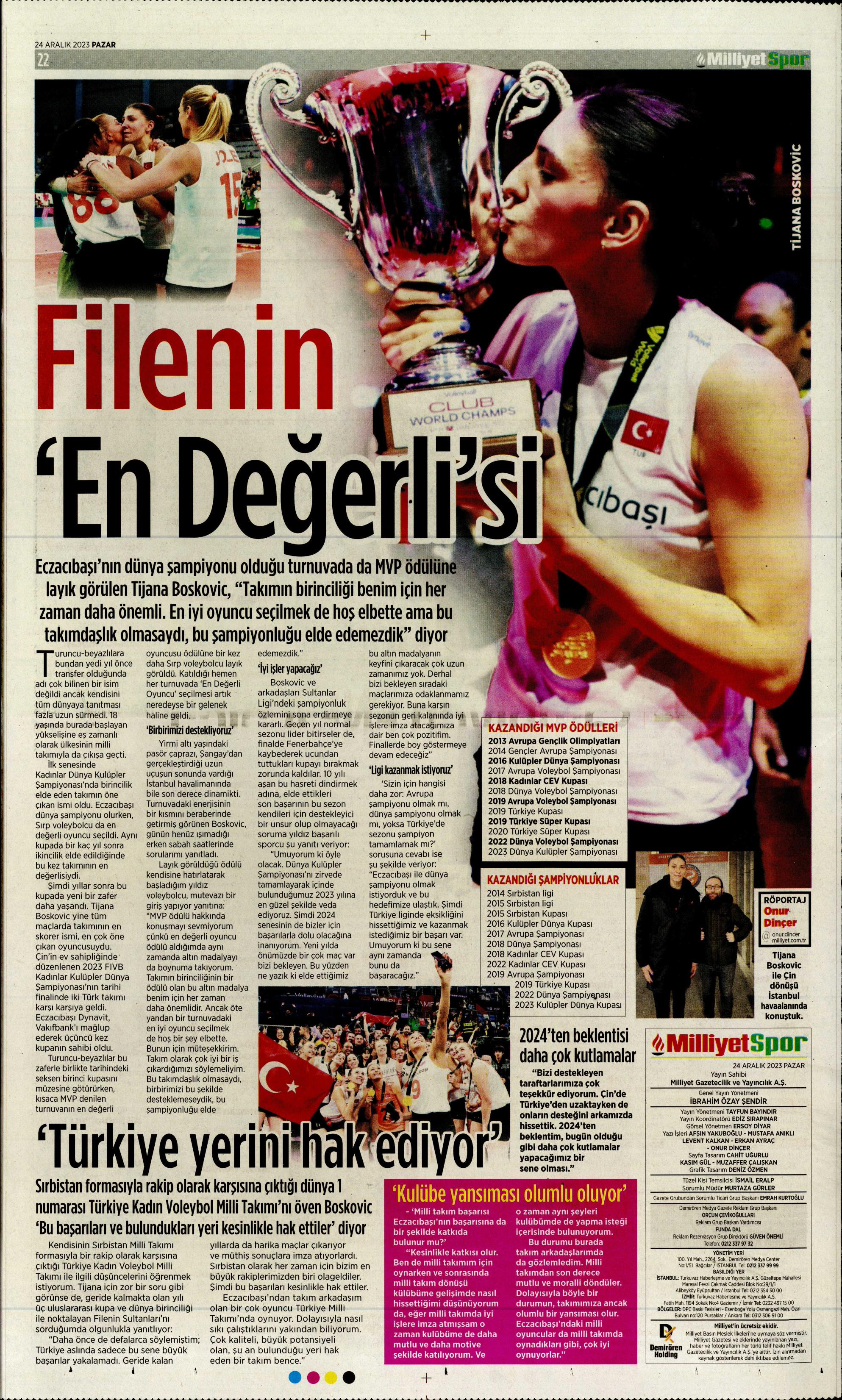 "Flick takımı görünce vazgeçti" | Sporun manşetleri (24 Aralık 2023)  - 26. Foto