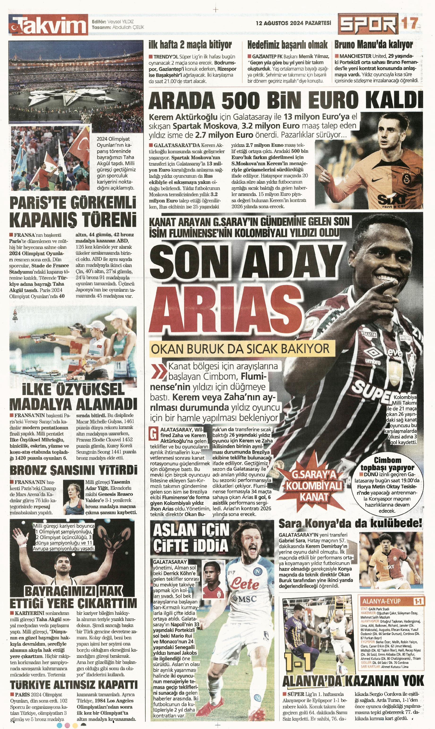 "Fenerbahçe'den 4 isim için İngiltere seferi" | Sporun manşetleri  - 34. Foto