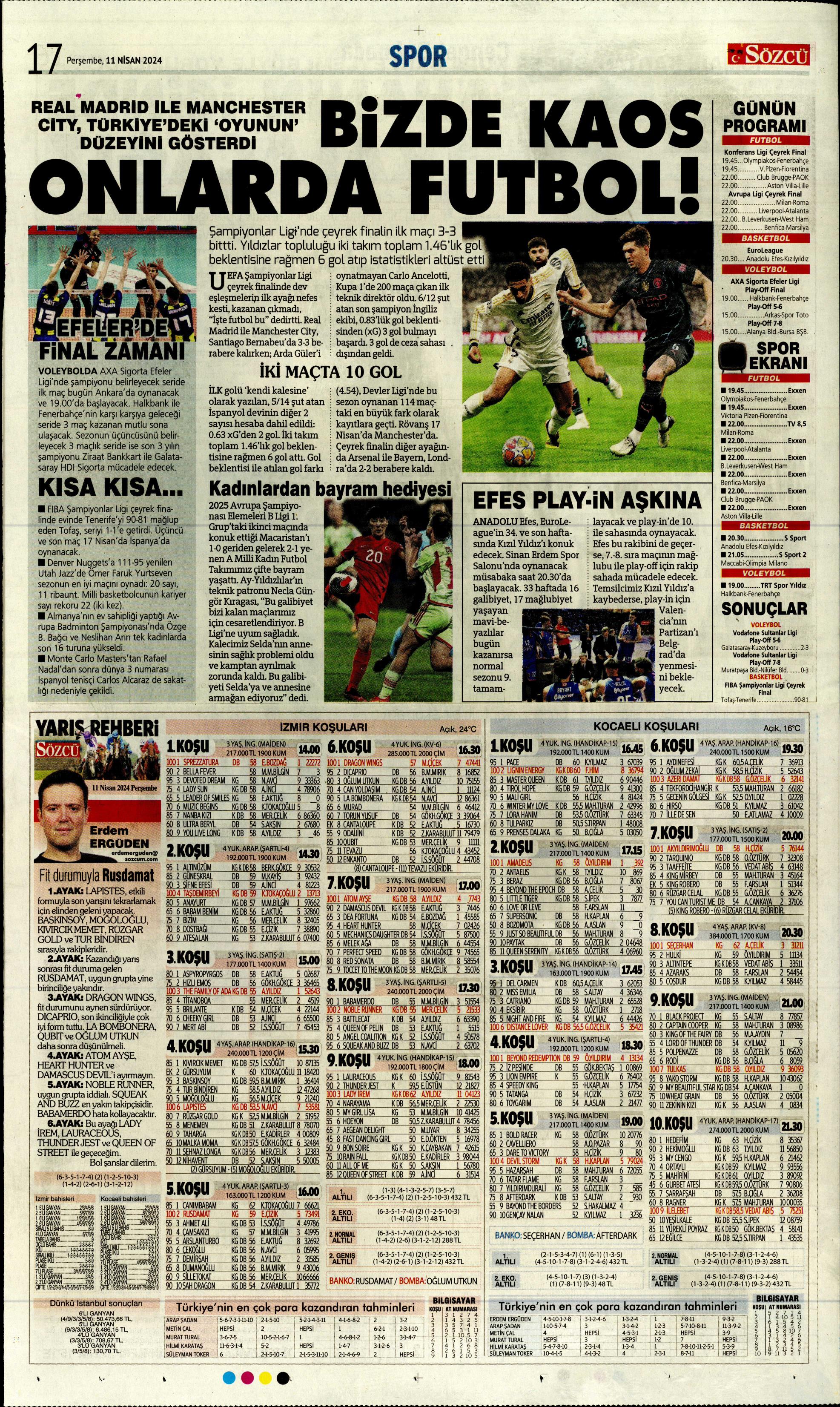 "Terim'in yerine Santos" | Sporun manşetleri (11 Nisan 2024)  - 25. Foto