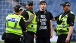 İskoçya-İsrail maçına damga vuran Filistin protestosu 