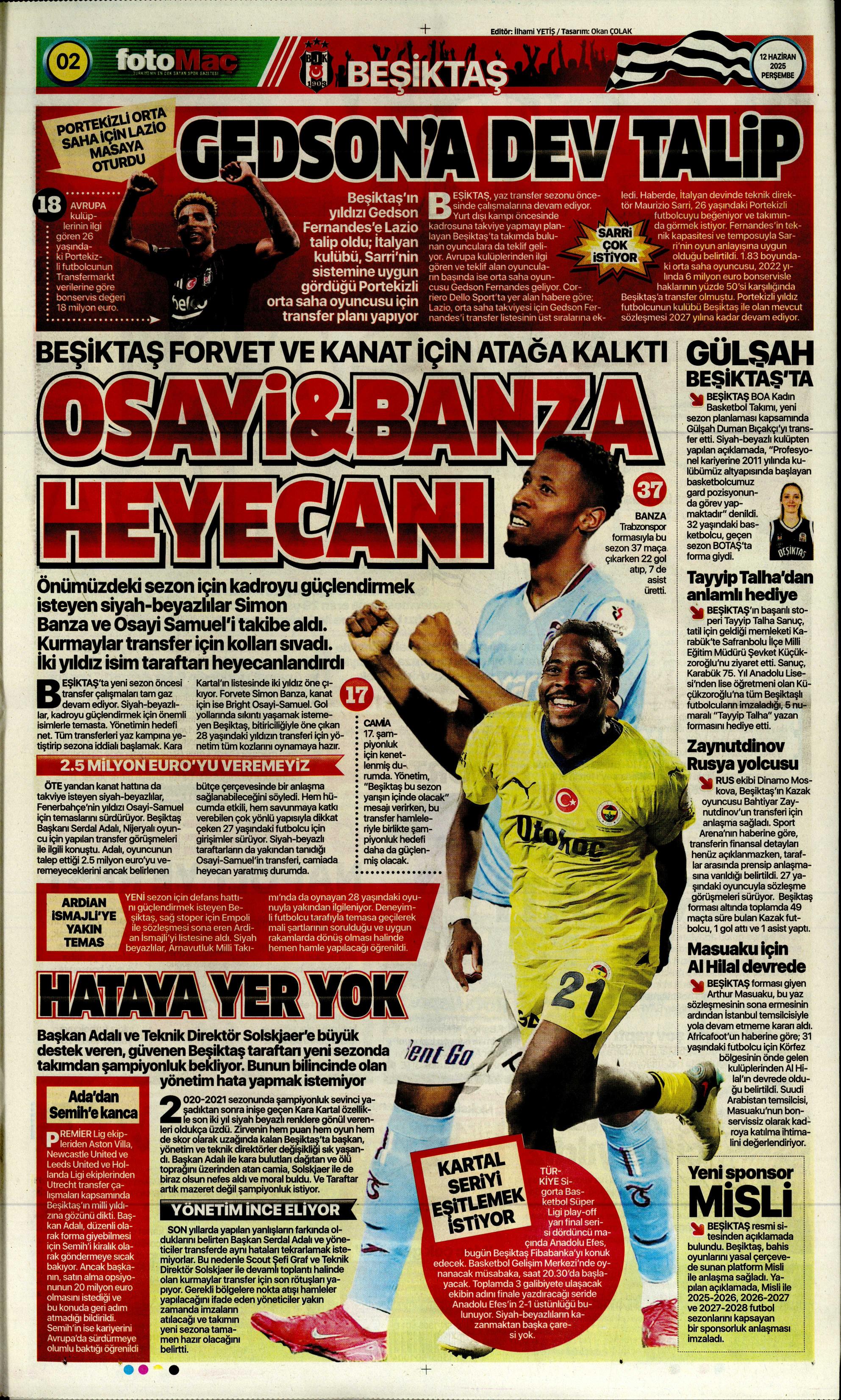 "Osimhen'in yerine En-Nesyri" | Sporun manşetleri (12 Haziran 2025)  - 10. Foto