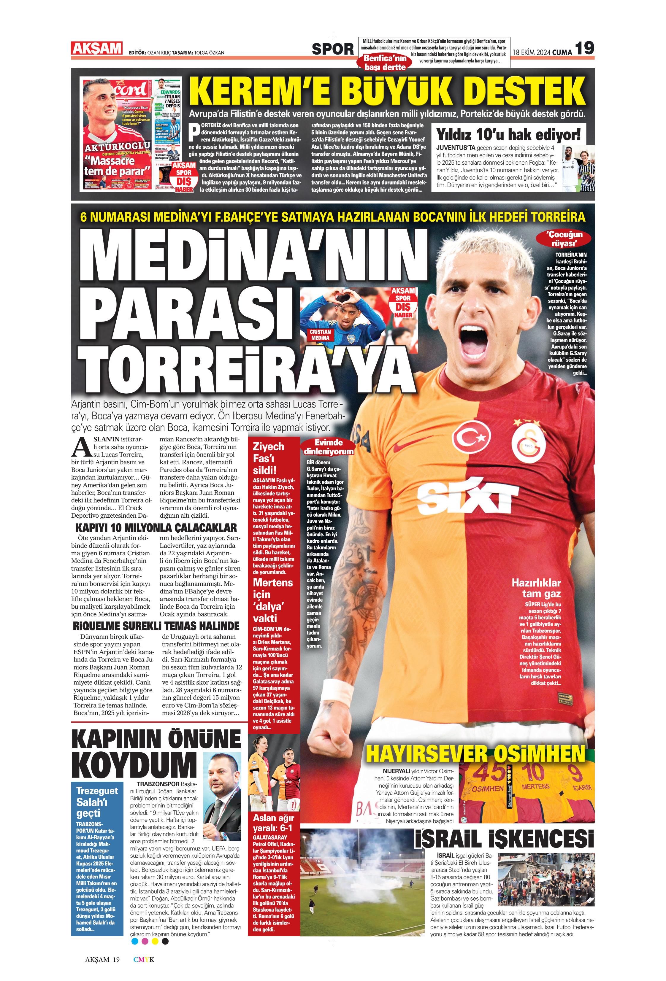 "Fenerbahçe'ye 1 milyar euroluk bomba" | Sporun manşetleri (18 Ekim 2024)  - 4. Foto