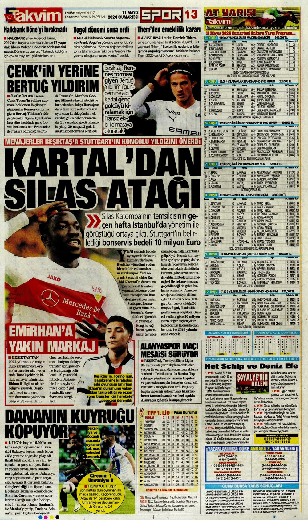 "Fener'de Mourinho sesleri" | Sporun manşetleri (11 Mayıs 2024)  - 32. Foto