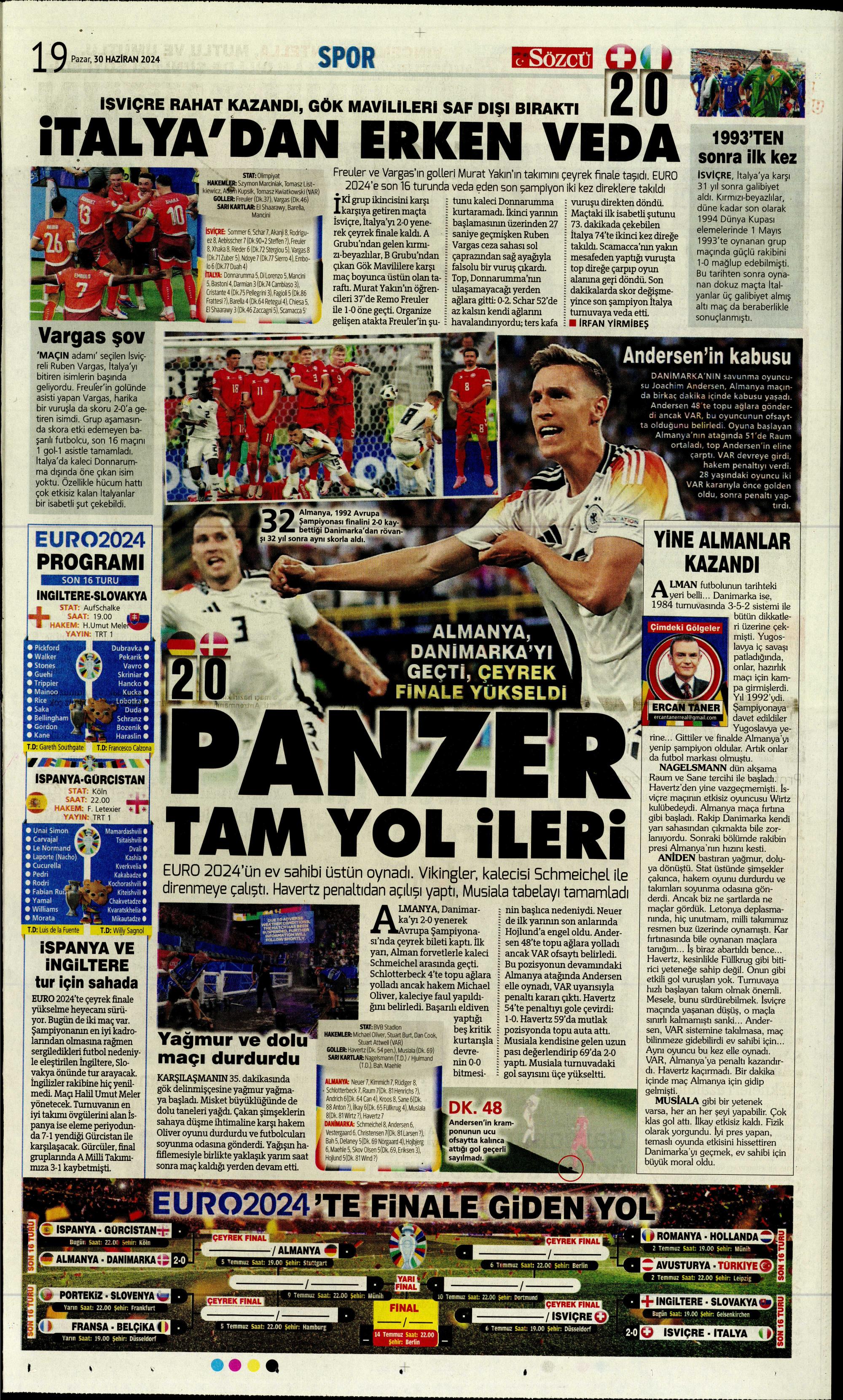 "Galatasaray'dan Goretzka seferi" | Sporun Manşetleri (30 Haziran 2024)  - 36. Foto