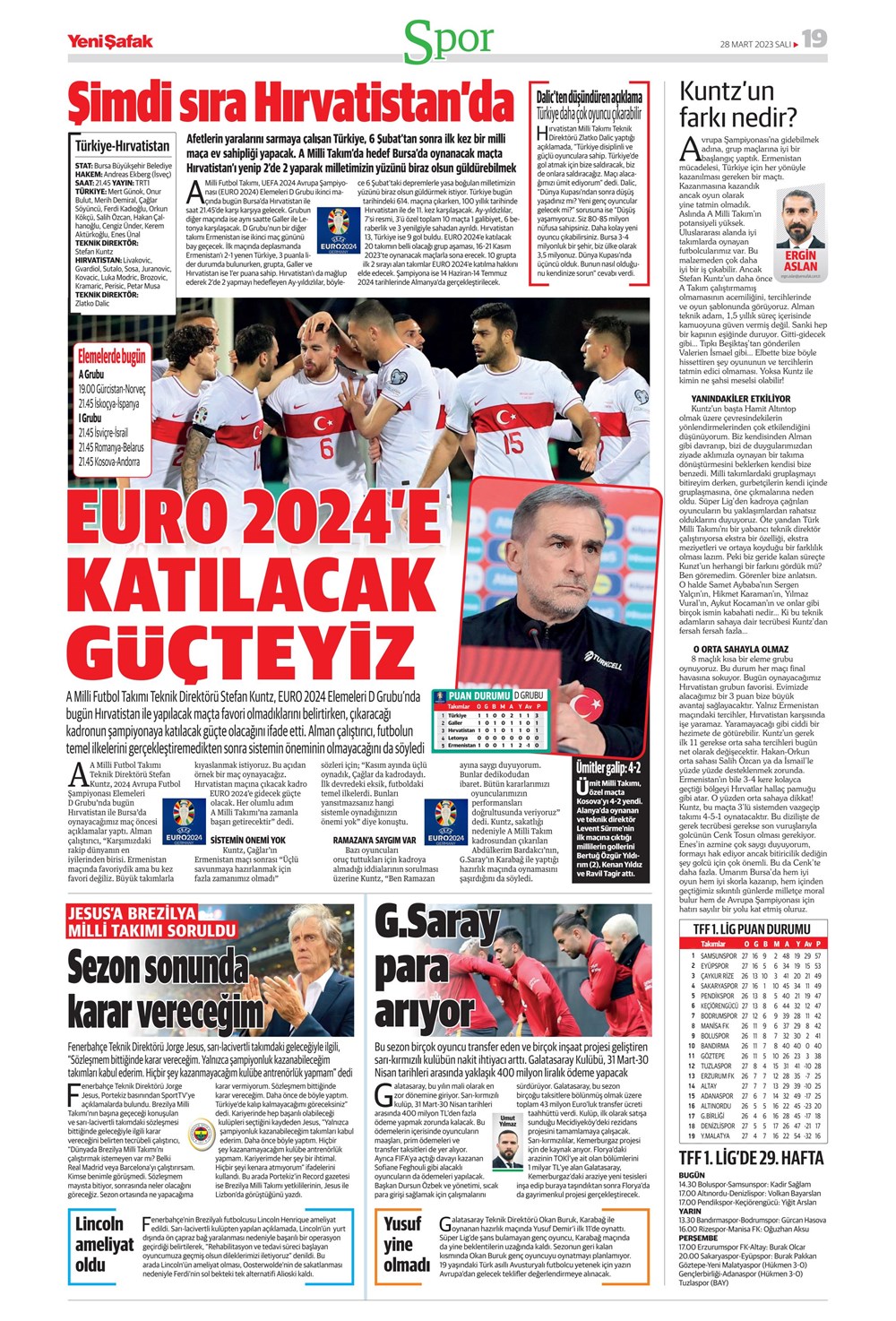 "Vurduğumuz gol olsun" - Sporun manşetleri - 35. Foto