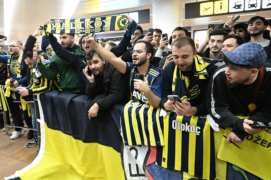 Fenerbahçe'ye Belçika'da coşkulu karşılama