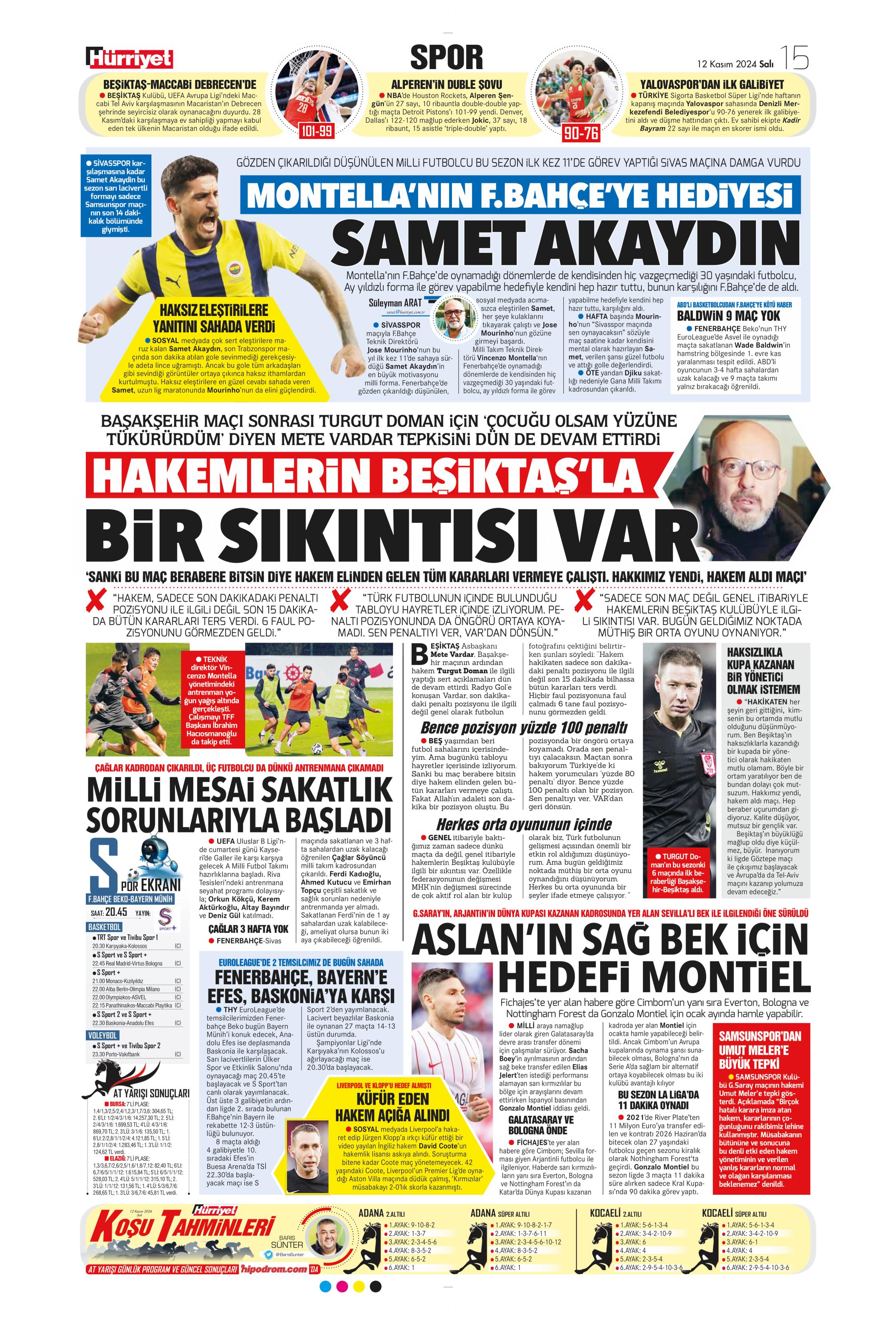 "Listenin başında onlar var: Talisca & Brown" | Sporun manşetleri (12 Kasım 2024)  - 18. Foto