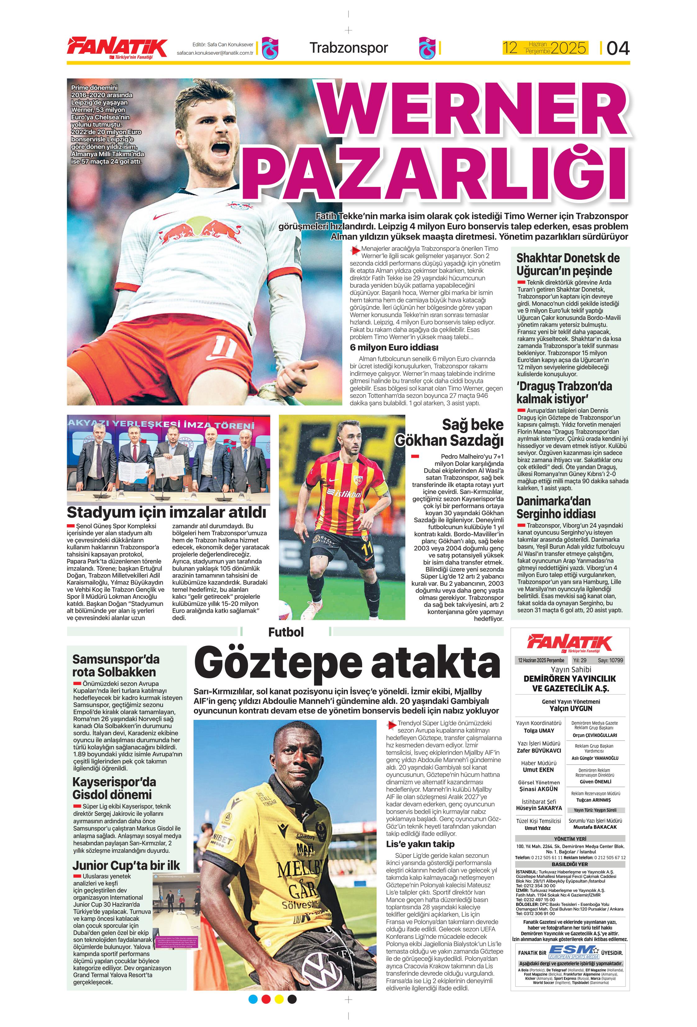 "Osimhen'in yerine En-Nesyri" | Sporun manşetleri (12 Haziran 2025)  - 4. Foto