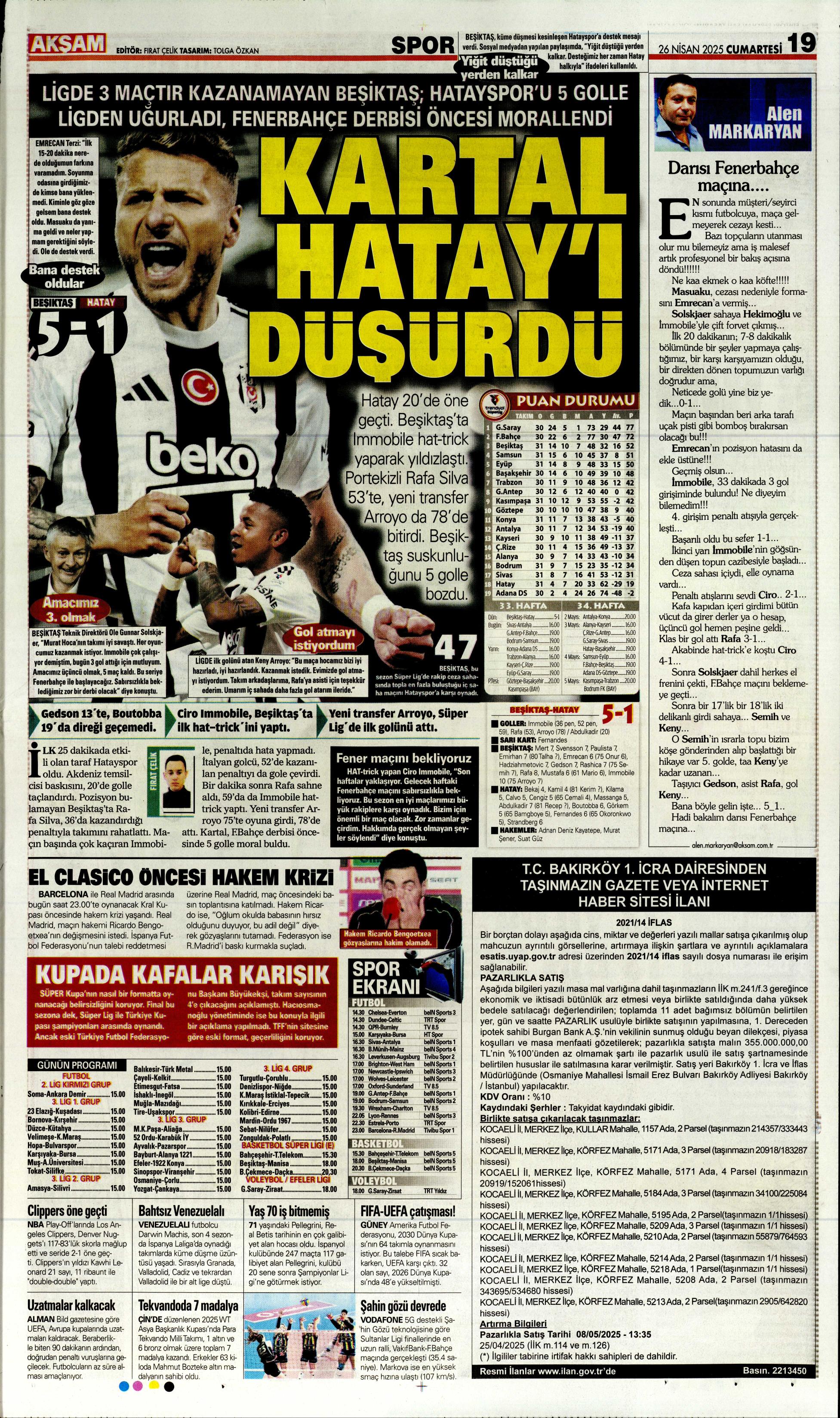 "Vlahovic'le ilk temas" | Sporun manşetleri  - 2. Foto