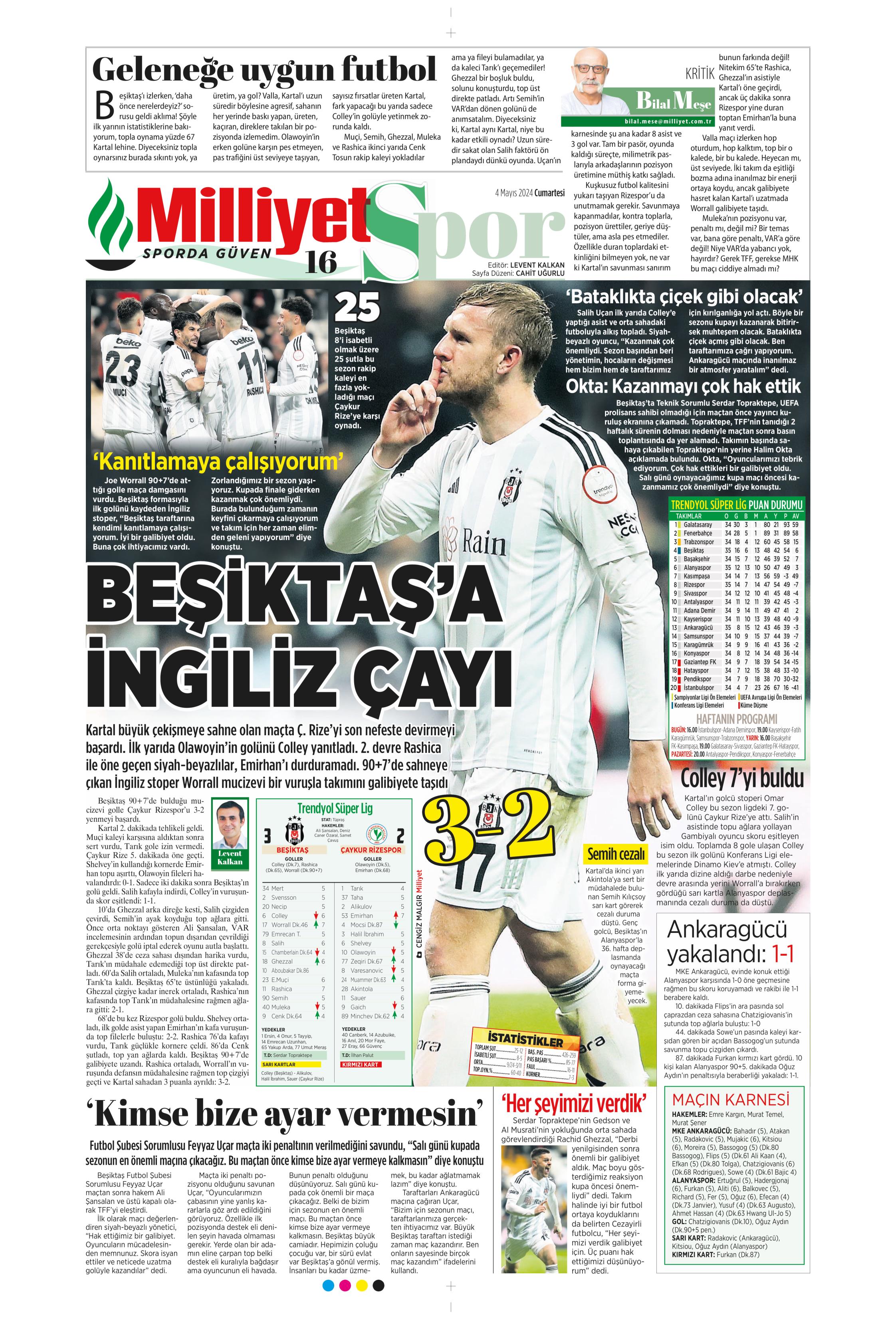 "Ndidi çıkarması" | Sporun Manşetleri (4 Mayıs 2024)  - 27. Foto