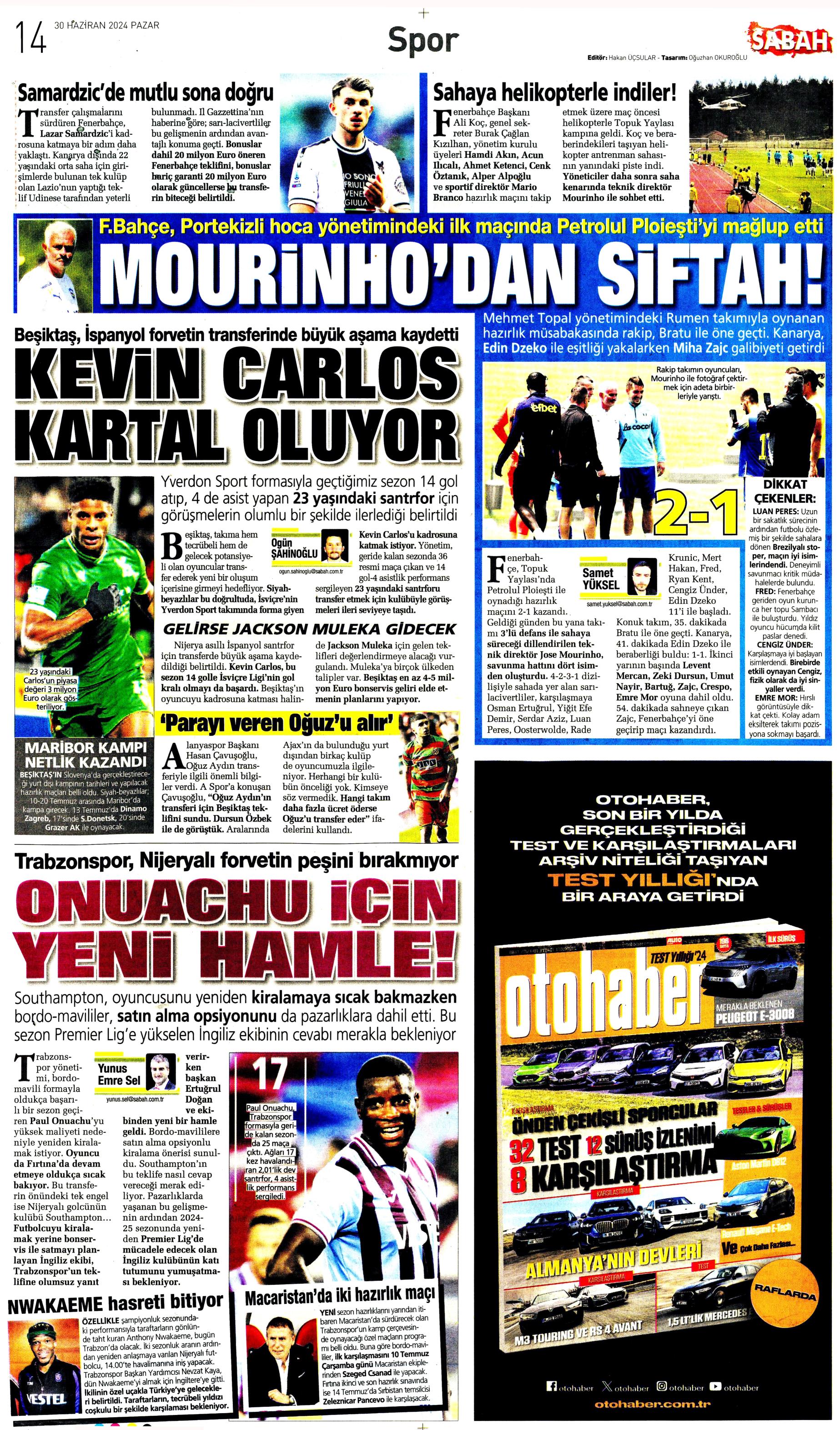 "Galatasaray'dan Goretzka seferi" | Sporun Manşetleri (30 Haziran 2024)  - 30. Foto