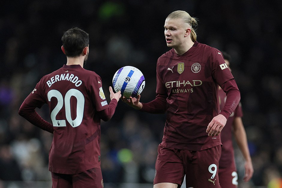 Manchester City, Tottenham'ı Haaland ile yıktı