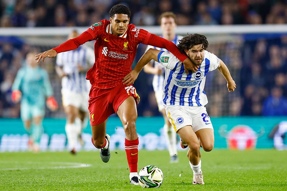 Ferdi Kadıoğlu'nun takımı Brighton, Lig Kupası'nda Liverpool'a elendi