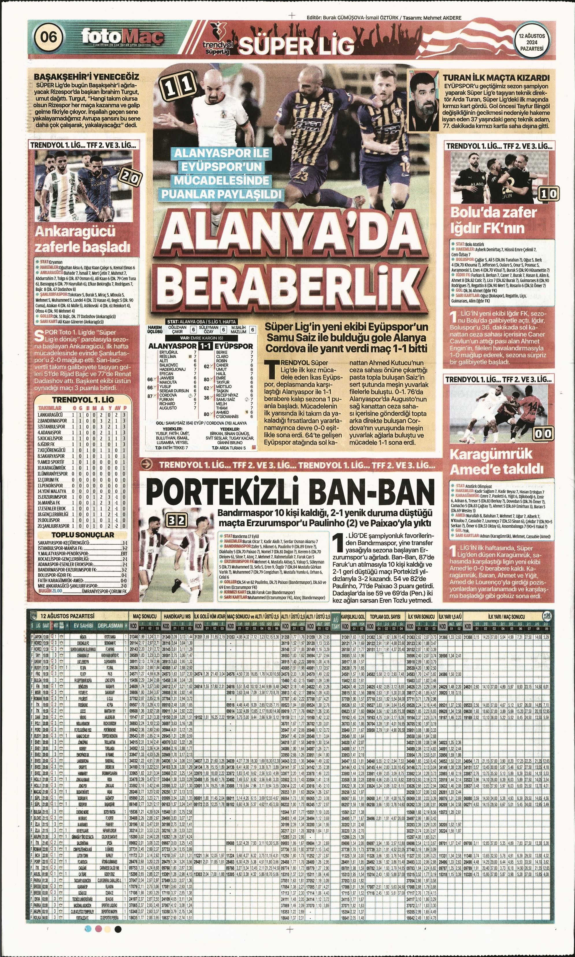 "Fenerbahçe'den 4 isim için İngiltere seferi" | Sporun manşetleri  - 15. Foto