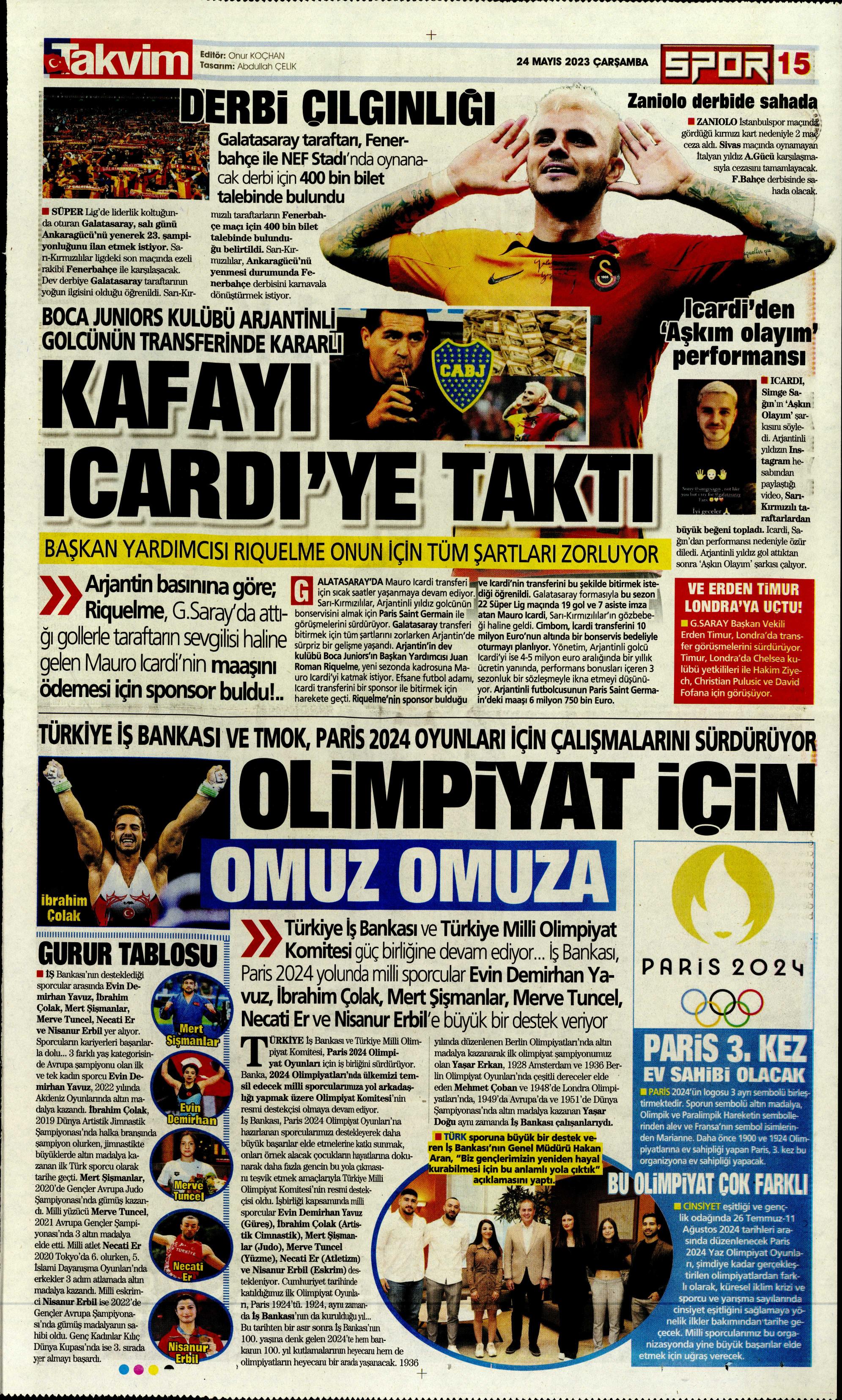 "Aslan'da taarruz başladı" | Sporun Manşetleri  - 30. Foto