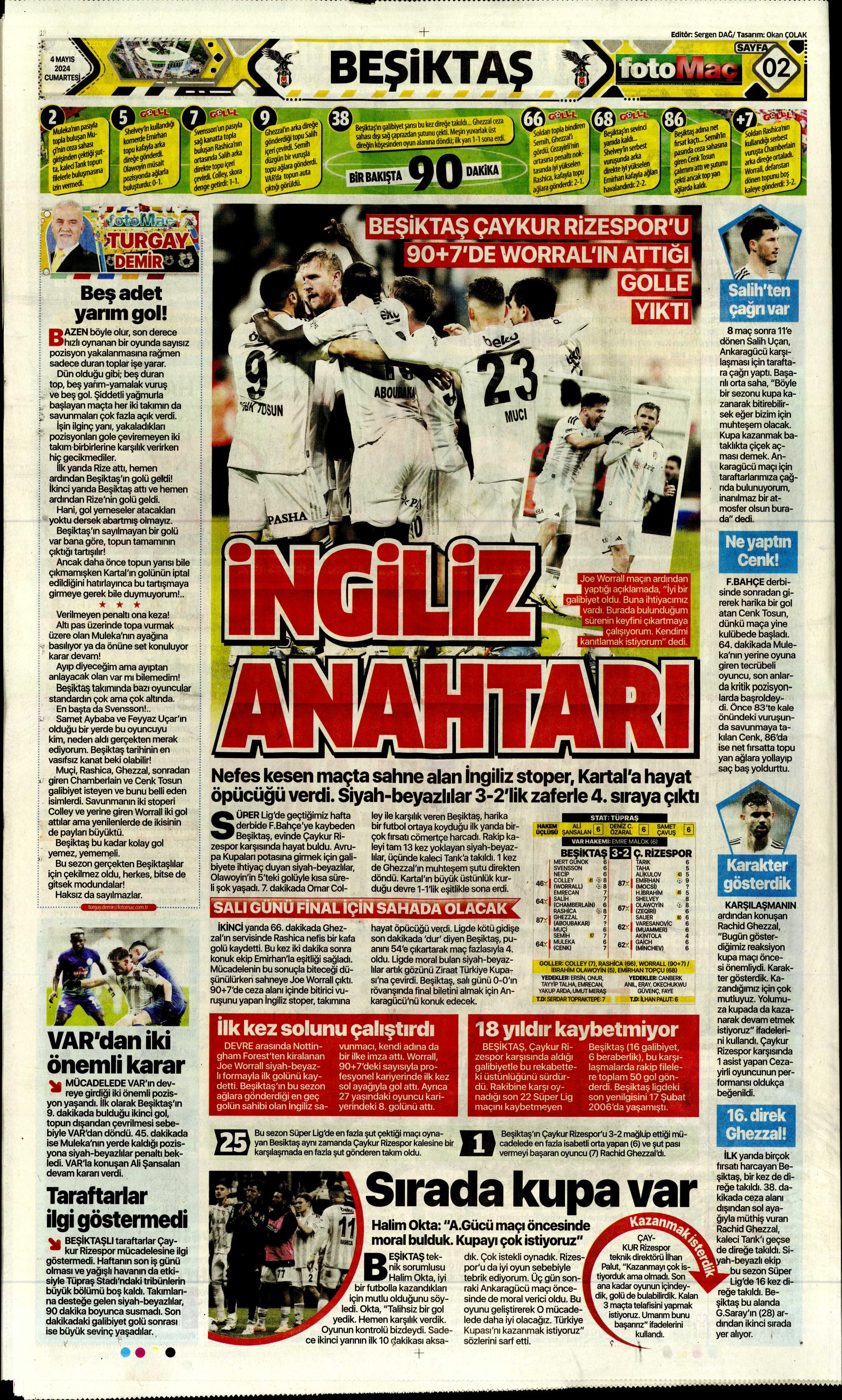 "Ndidi çıkarması" | Sporun Manşetleri (4 Mayıs 2024)  - 16. Foto