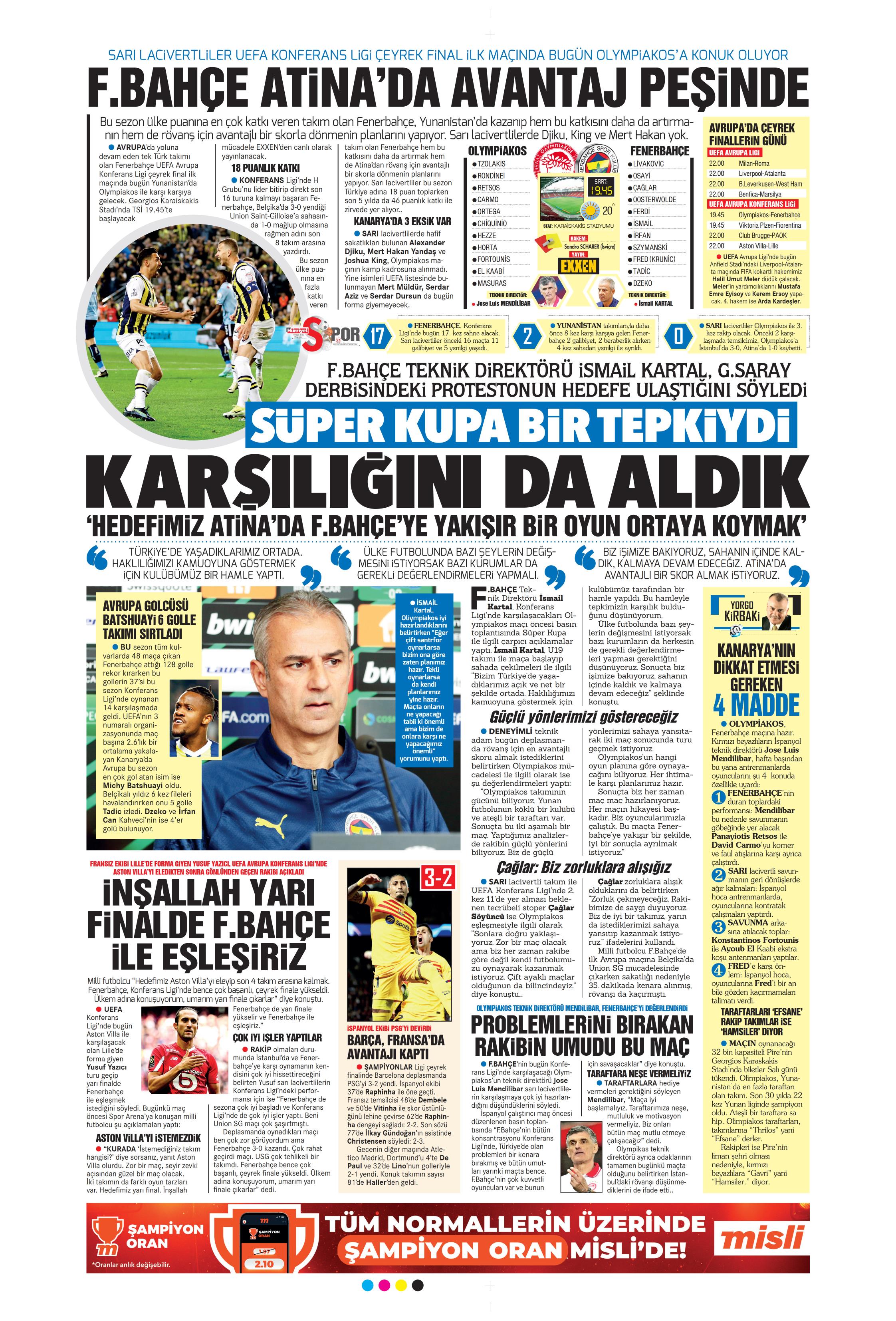 "Terim'in yerine Santos" | Sporun manşetleri (11 Nisan 2024)  - 16. Foto
