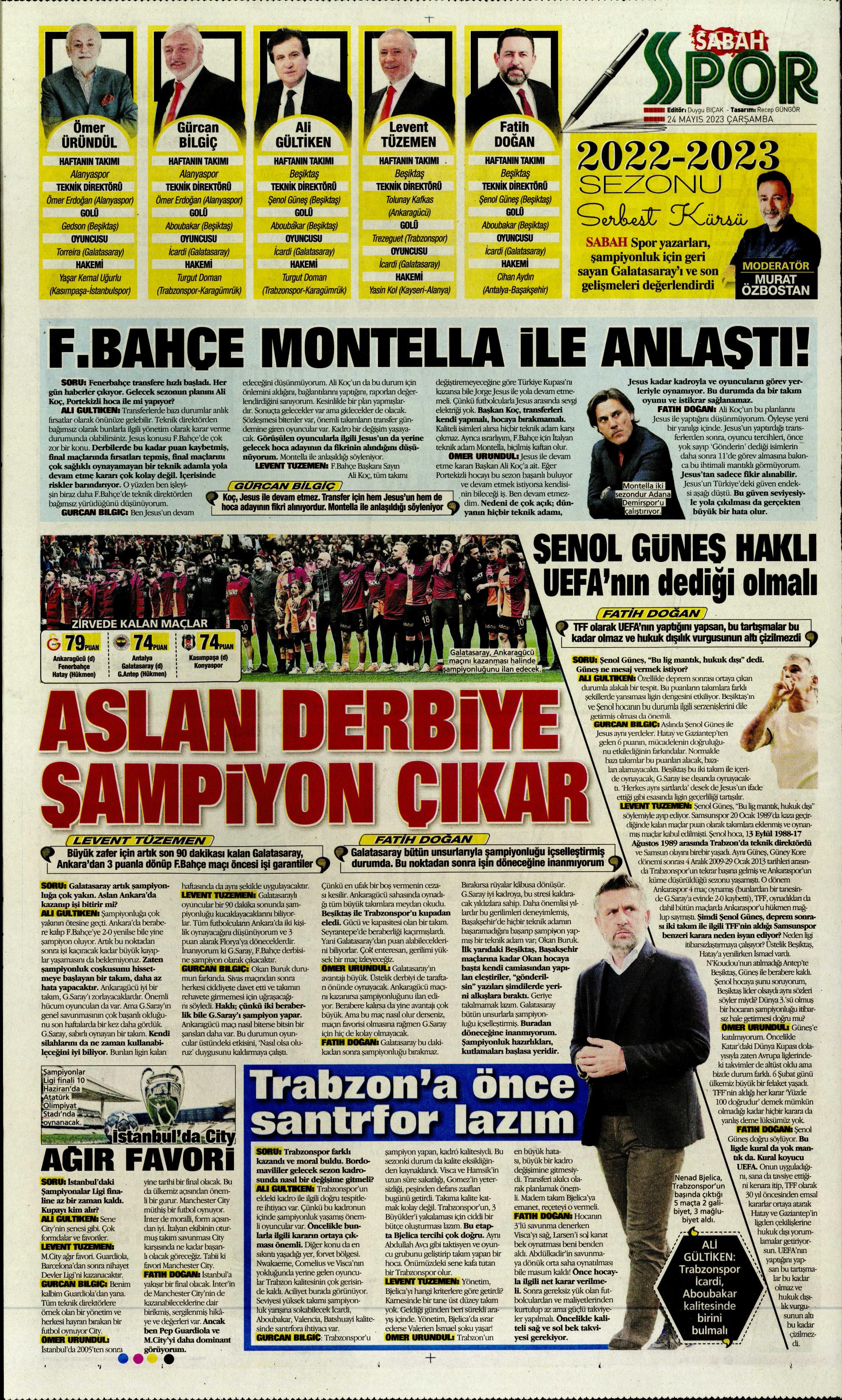 "Aslan'da taarruz başladı" | Sporun Manşetleri  - 23. Foto