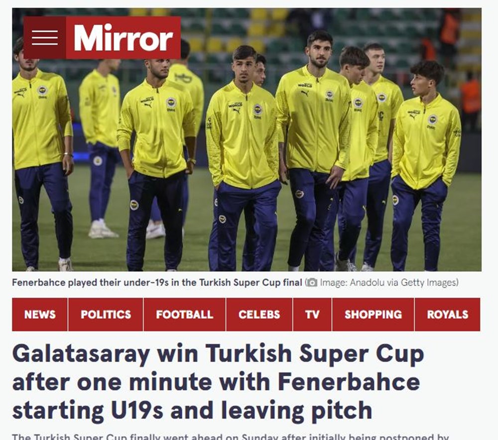 Fenerbahçe'nin sahadan çekilmesi Avrupa'da manşetlerde - 3. Foto