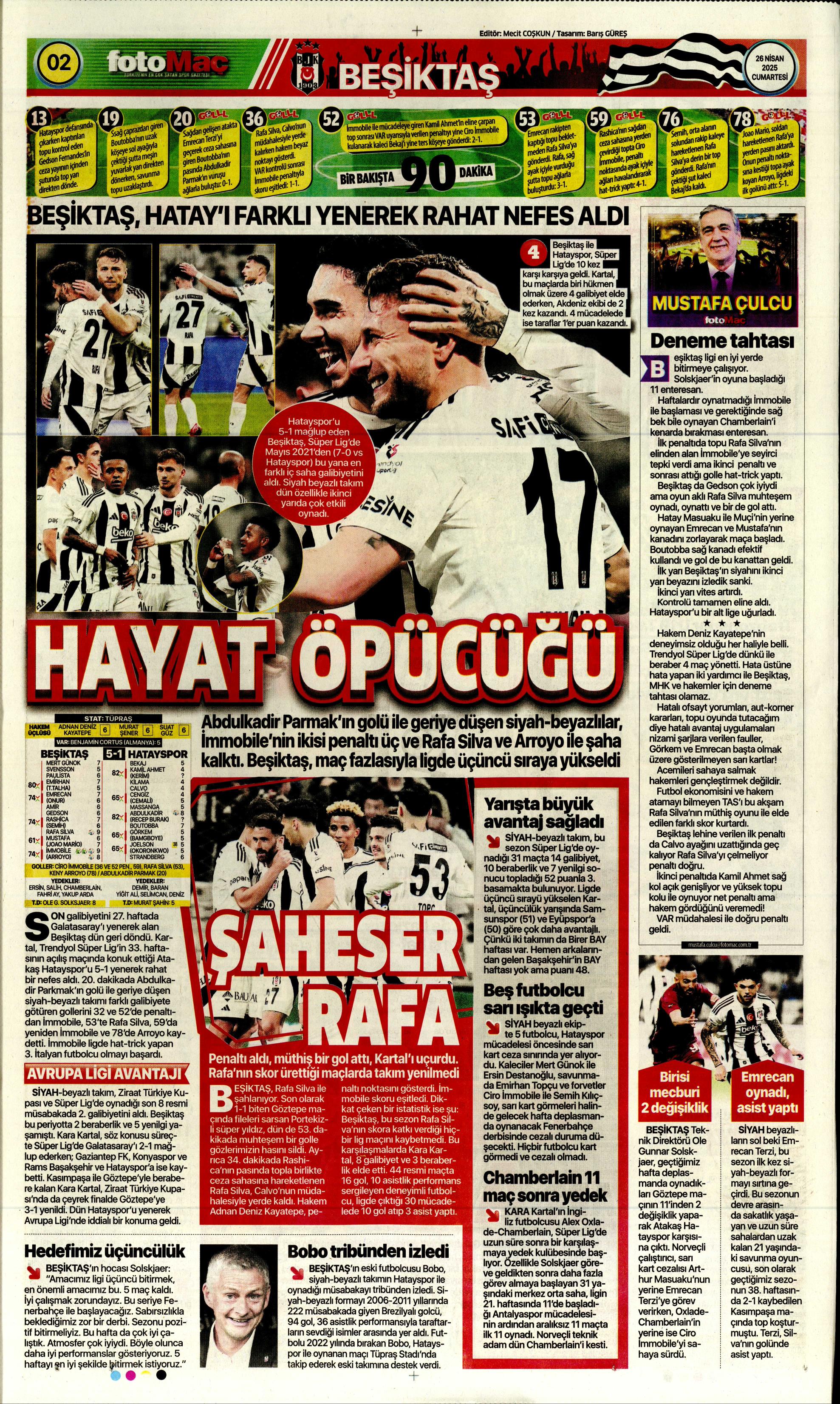 "Vlahovic'le ilk temas" | Sporun manşetleri  - 12. Foto