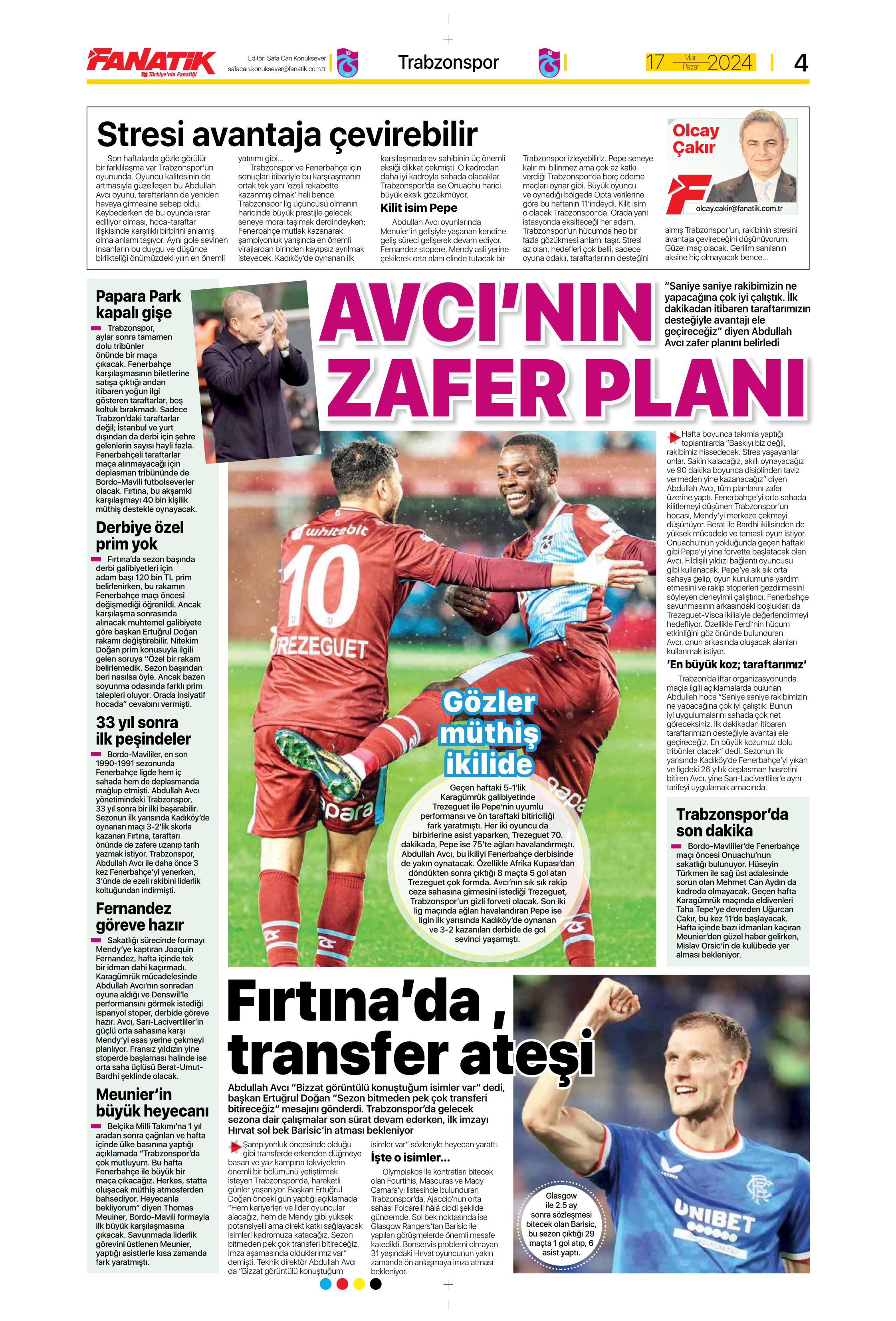 "Dramatik son" | Sporun Manşetleri  - 3. Foto