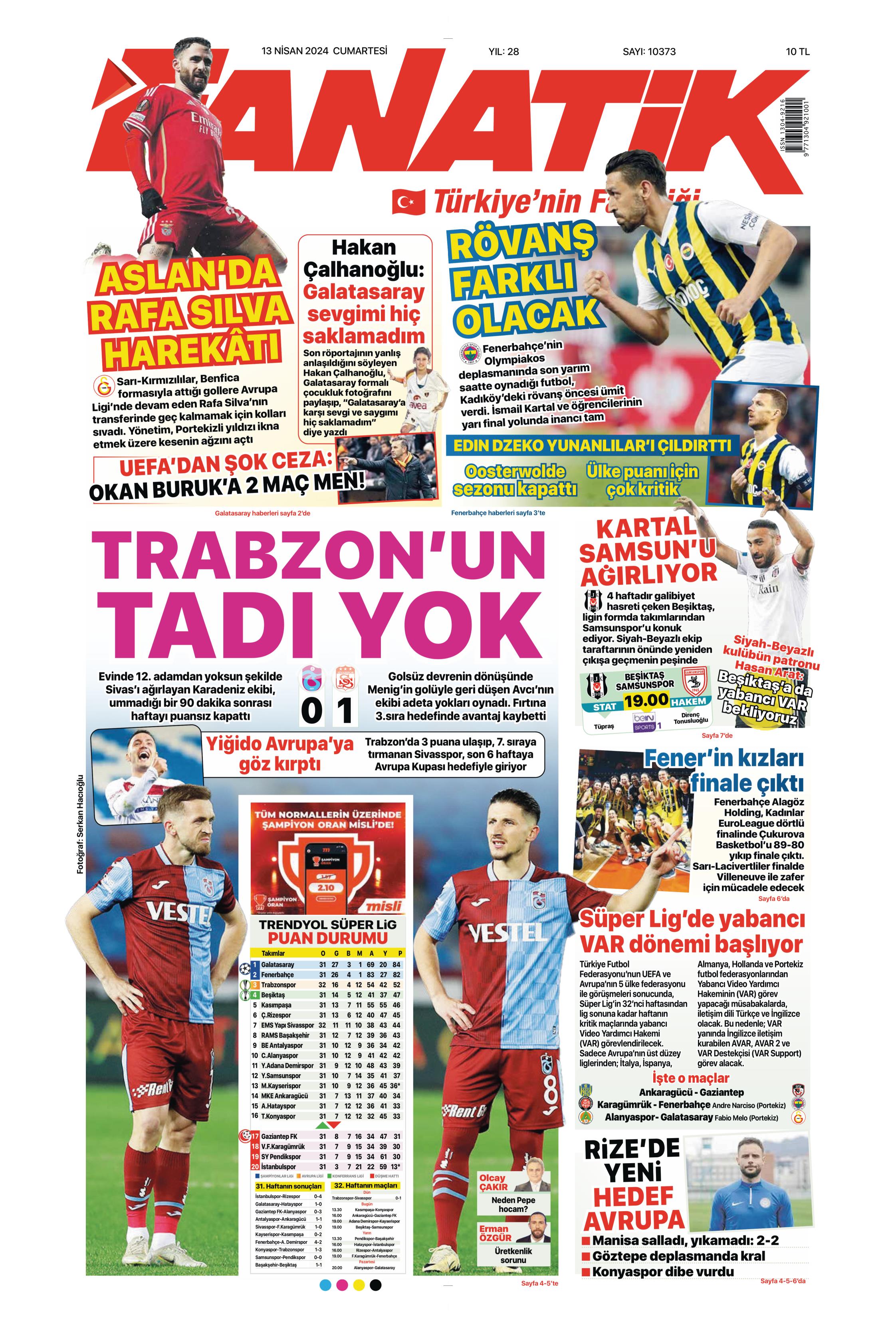 "Cimbom'un çehresi değişecek" | Sporun manşetleri (13 Nisan 2024)  - 39. Foto