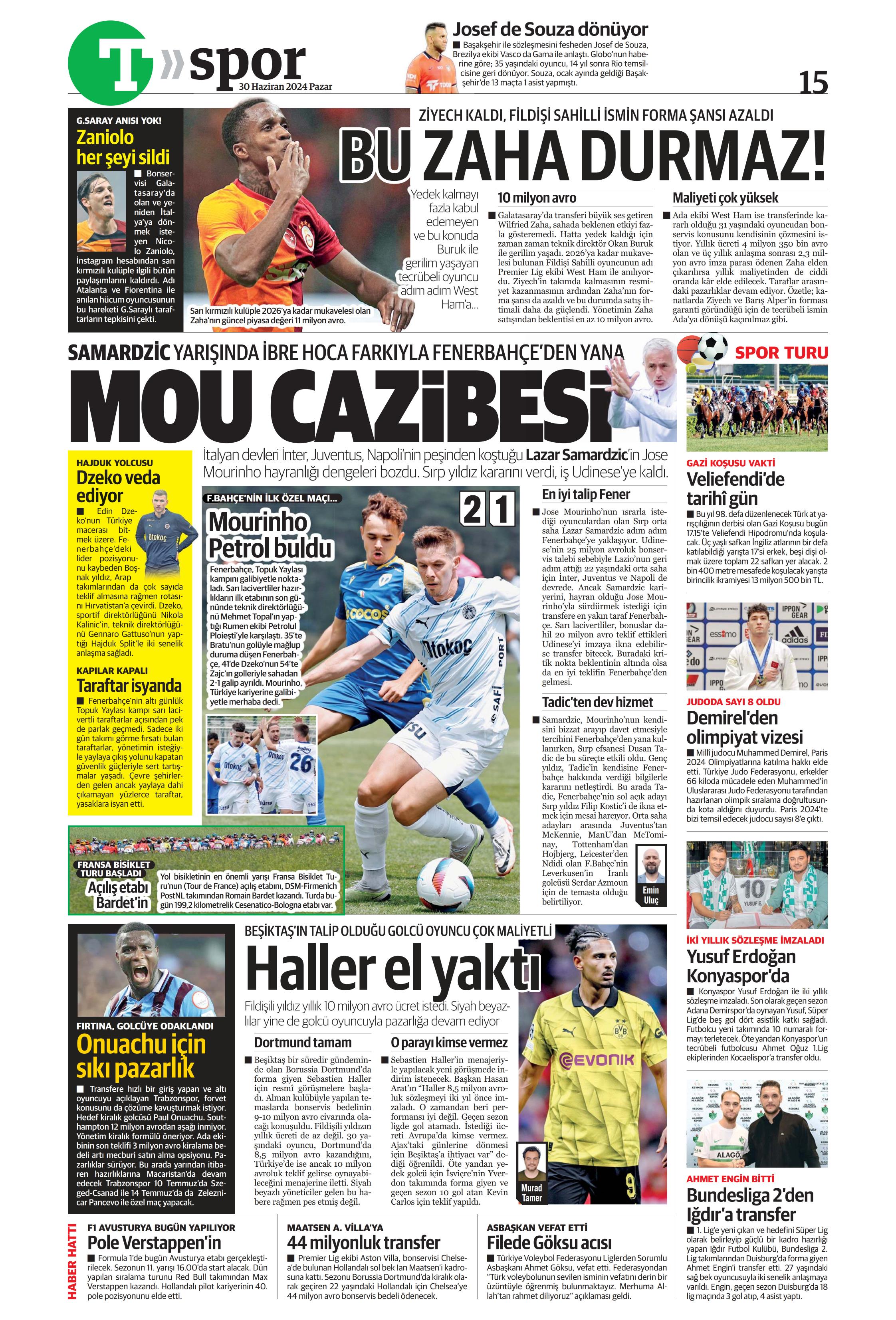 "Galatasaray'dan Goretzka seferi" | Sporun Manşetleri (30 Haziran 2024)  - 41. Foto