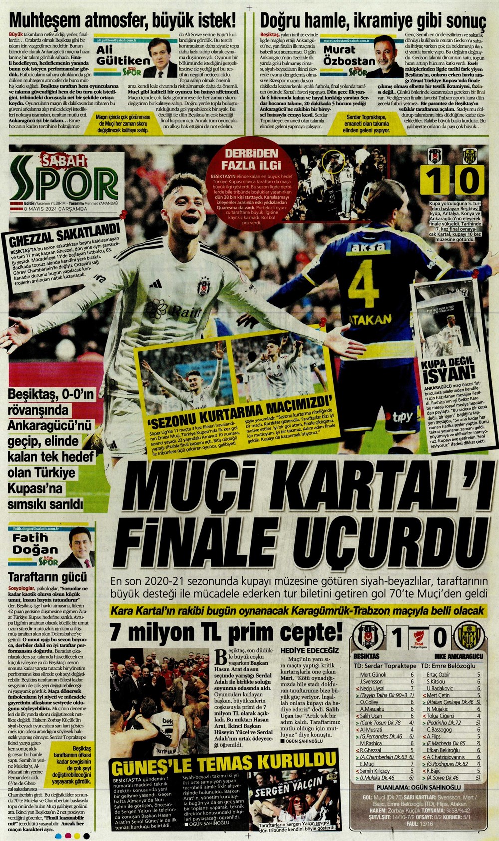 "Fenerbahçe'de deli sorular" | Sporun manşetleri (8 Mayıs 2024)  - 22. Foto