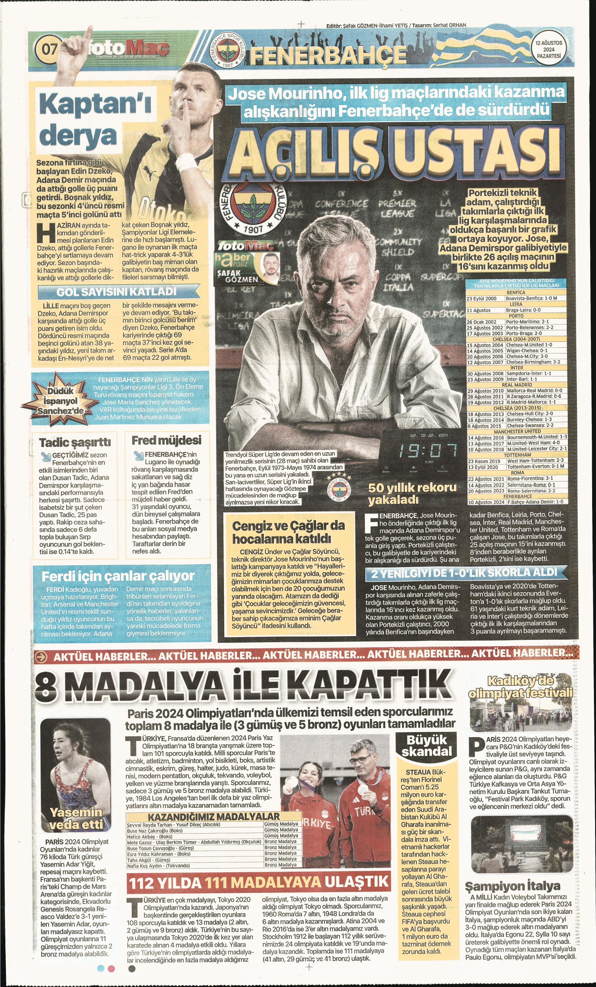 "Fenerbahçe'den 4 isim için İngiltere seferi" | Sporun manşetleri  - 17. Foto