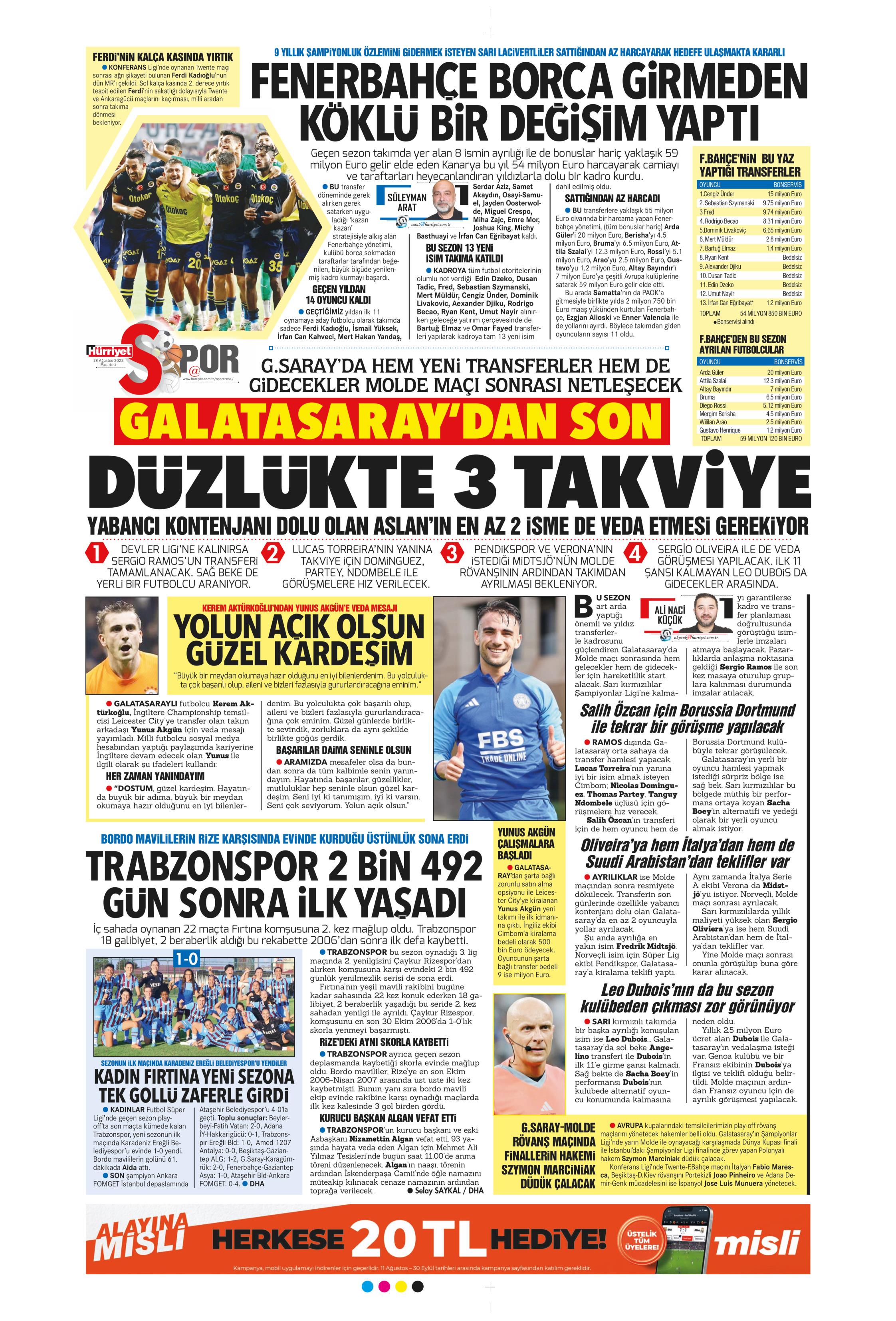 "Ramos'ta sona doğru" | Sporun Manşetleri  - 21. Foto
