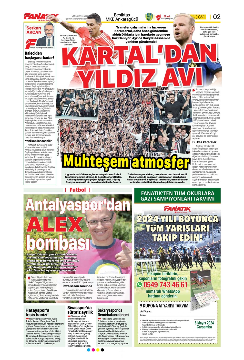 "Fenerbahçe'de deli sorular" | Sporun manşetleri (8 Mayıs 2024)  - 4. Foto