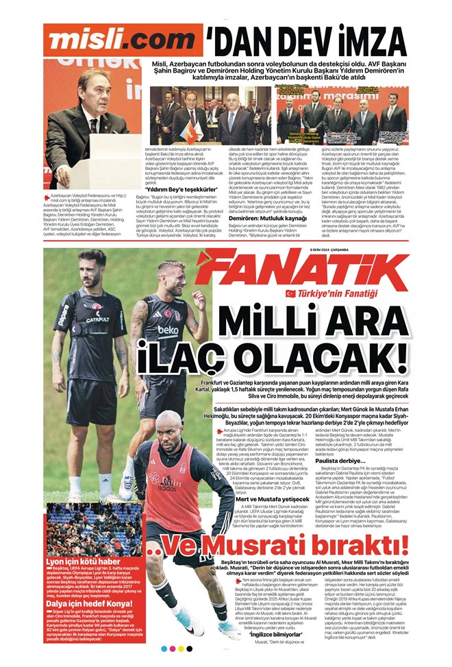 "Kartal'dan Talisca bombası" | Sporun manşetleri (9 Ekim 2024)  - 8. Foto