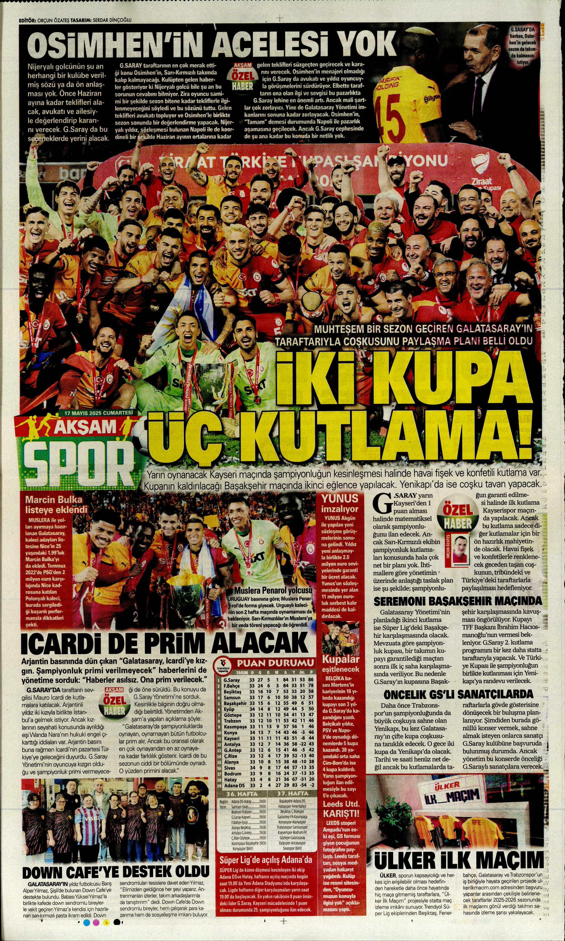 "Osimhen çılgınlığı" | Sporun manşetleri  - 2. Foto