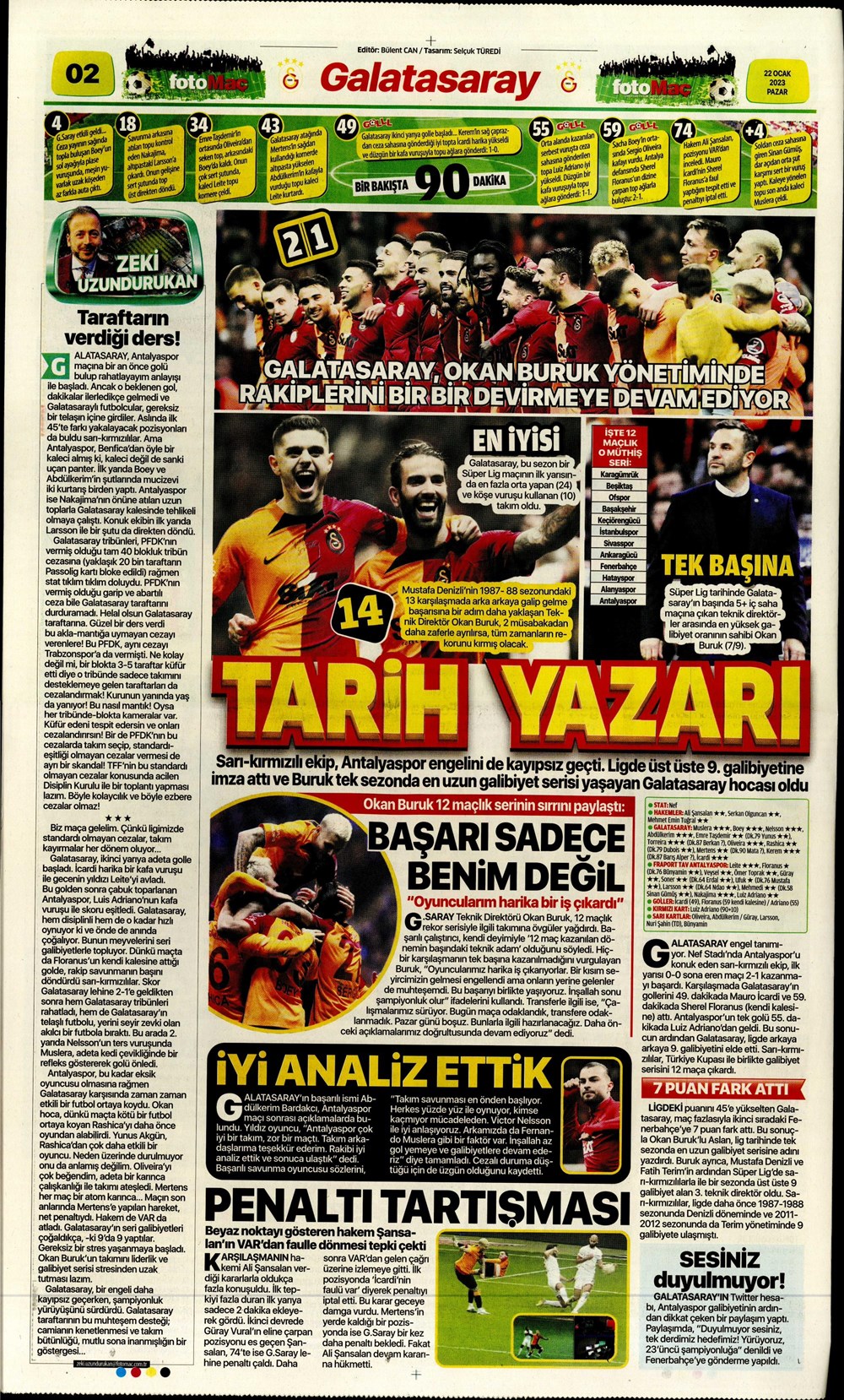 Sporun Manşetleri (22 Ocak 2023) - 16. Foto