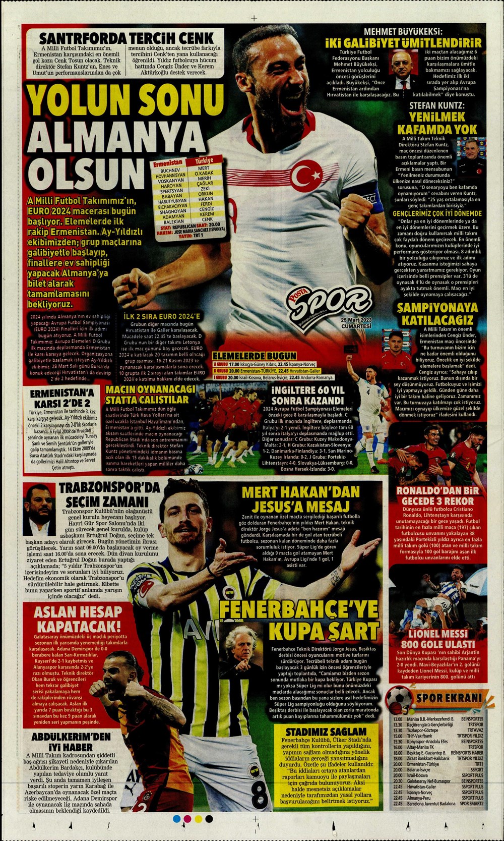 "Yeni bir başlangıç" - Sporun manşetleri - 24. Foto