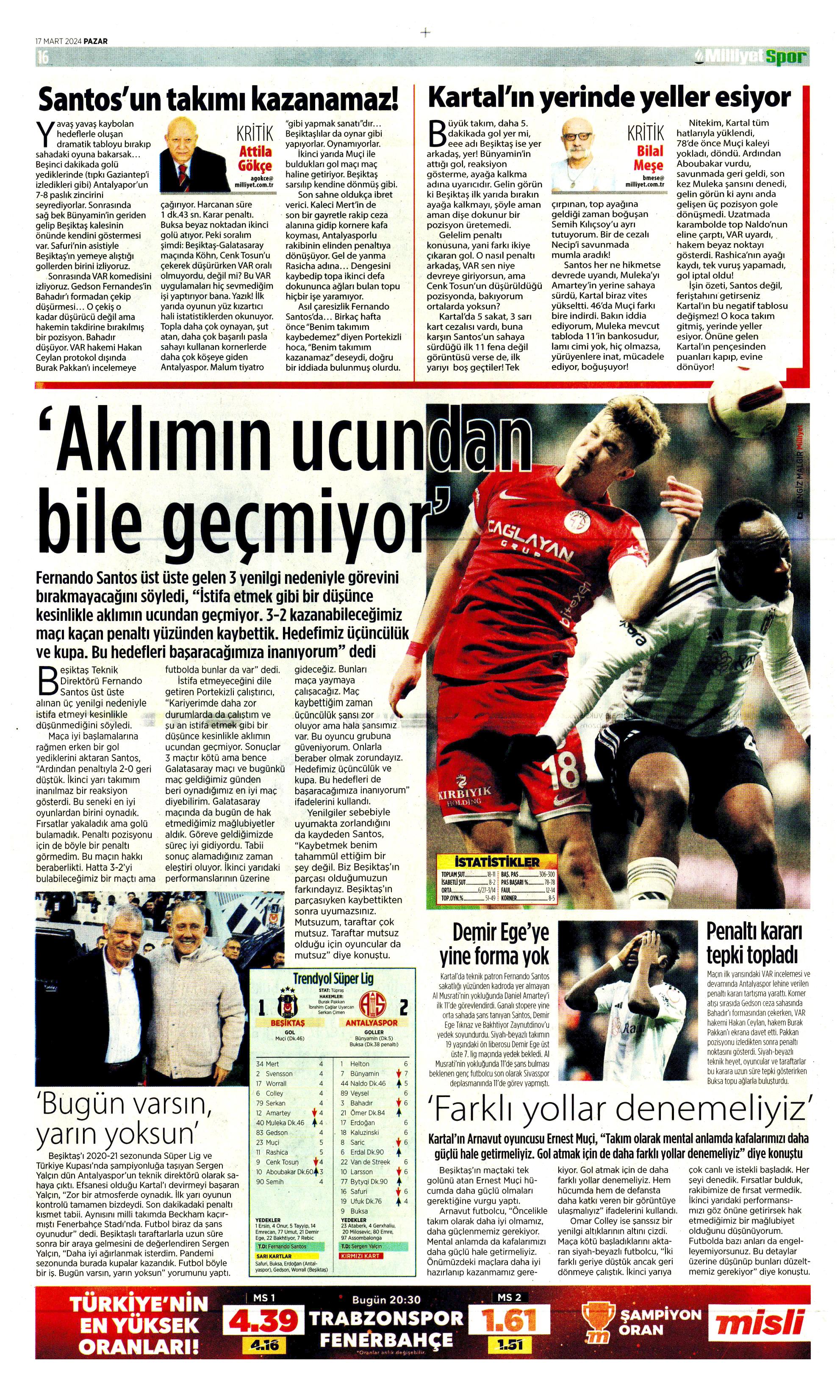 "Dramatik son" | Sporun Manşetleri  - 22. Foto