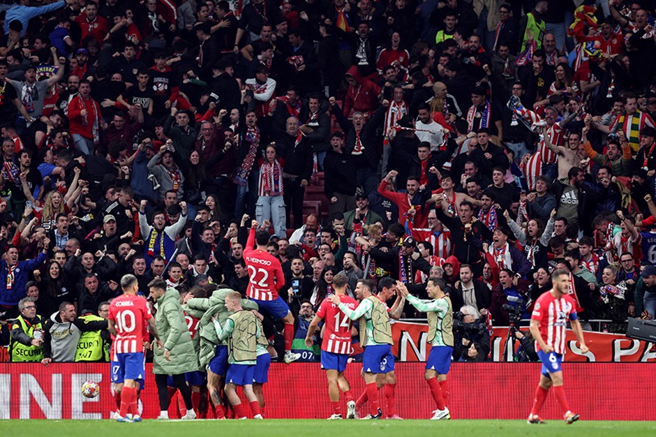 Atletico Madrid pes etmedi; inadıyla çeyrek finale yükseldi