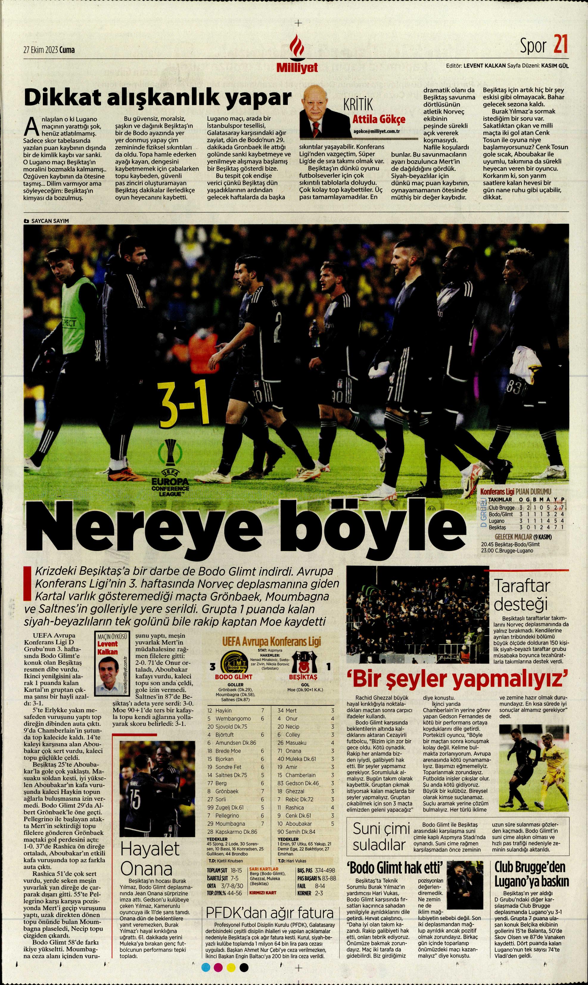 "Yüzyılın Fener'i" | Sporun manşetleri (27 Ekim 2023)  - 27. Foto