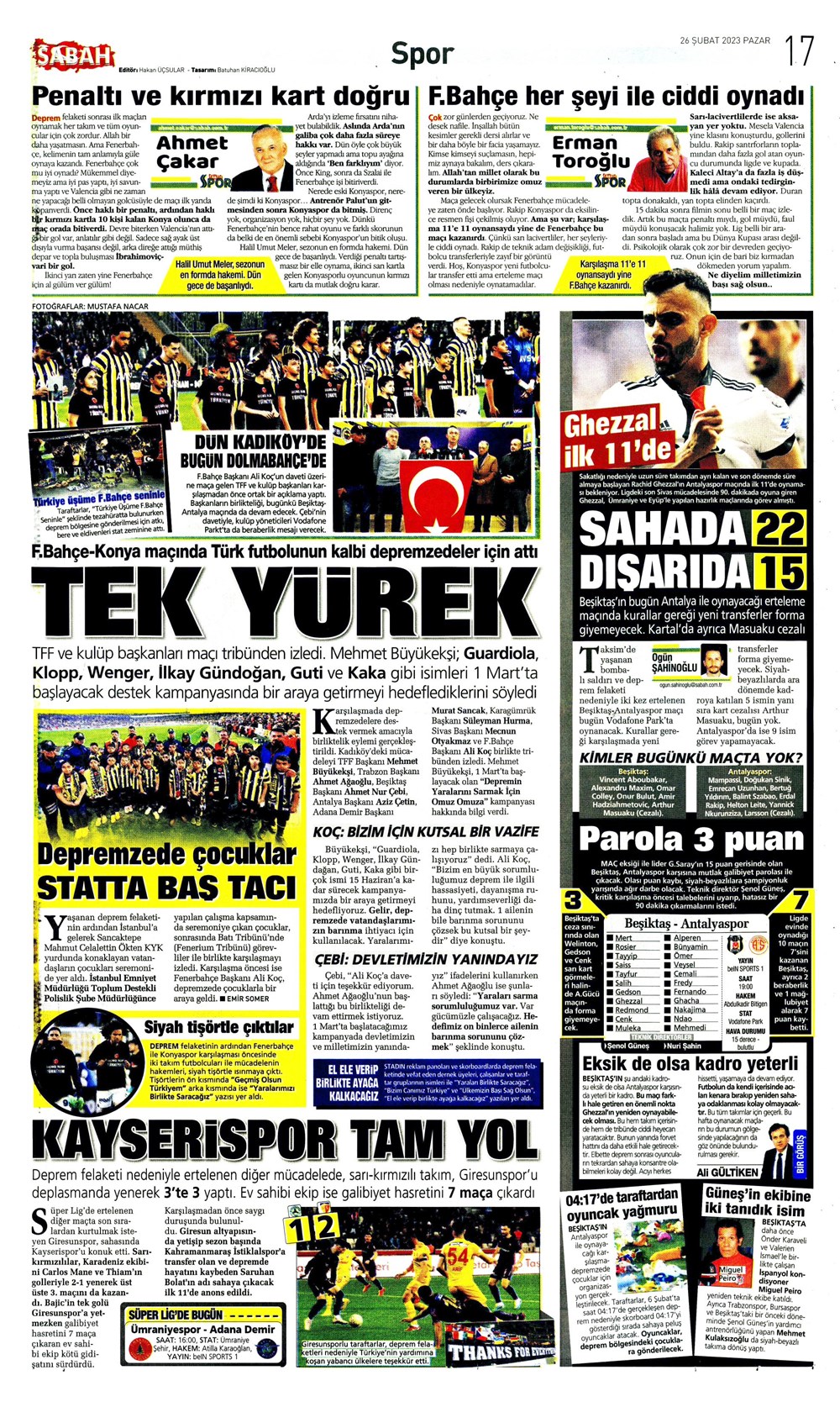 "Valenci'ağa' böyle istedi" - Sporun manşetleri  - 27. Foto