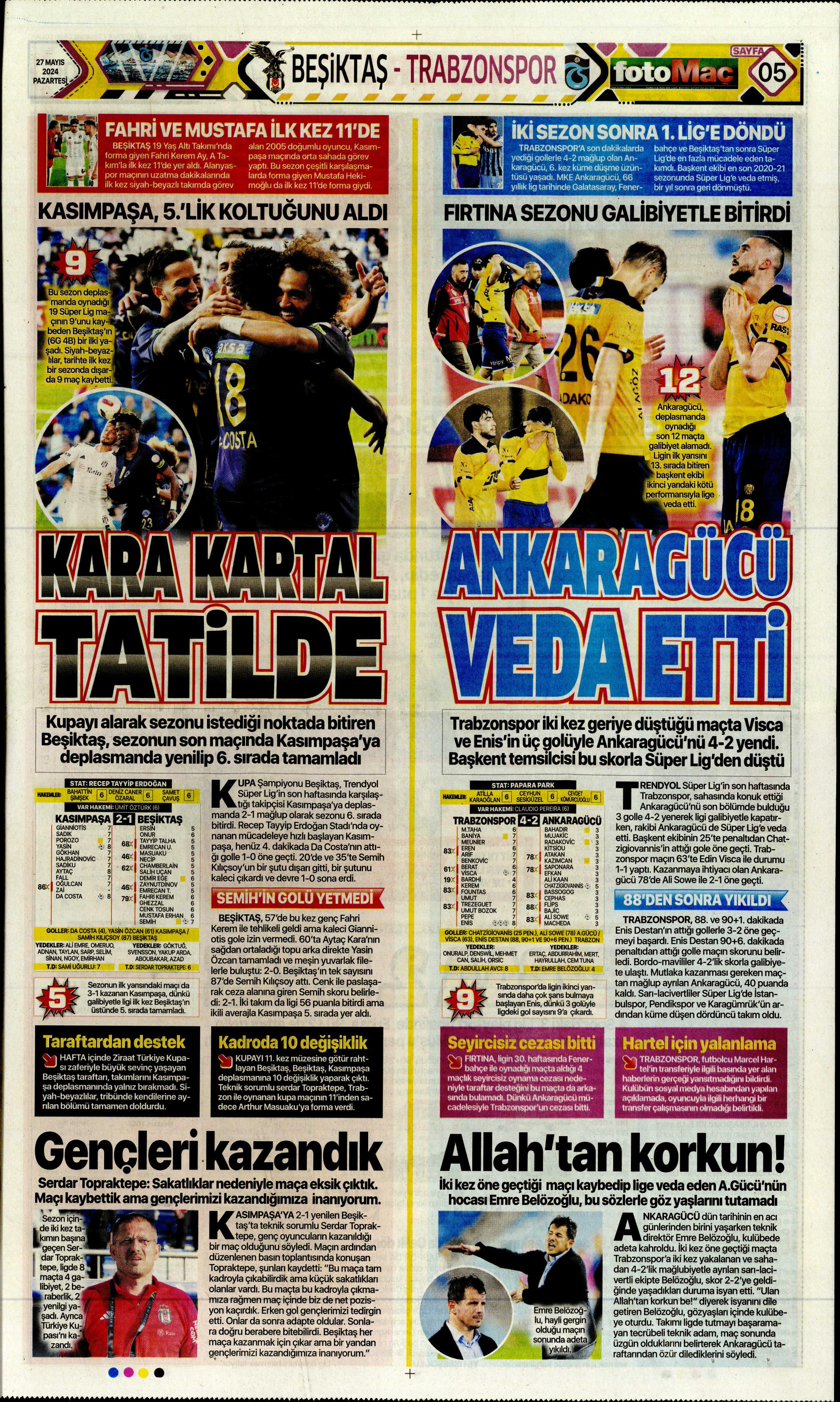 "Mayısların kralı şampiyon Aslan!" | Sporun manşetleri (27 Mayıs 2024)  - 19. Foto