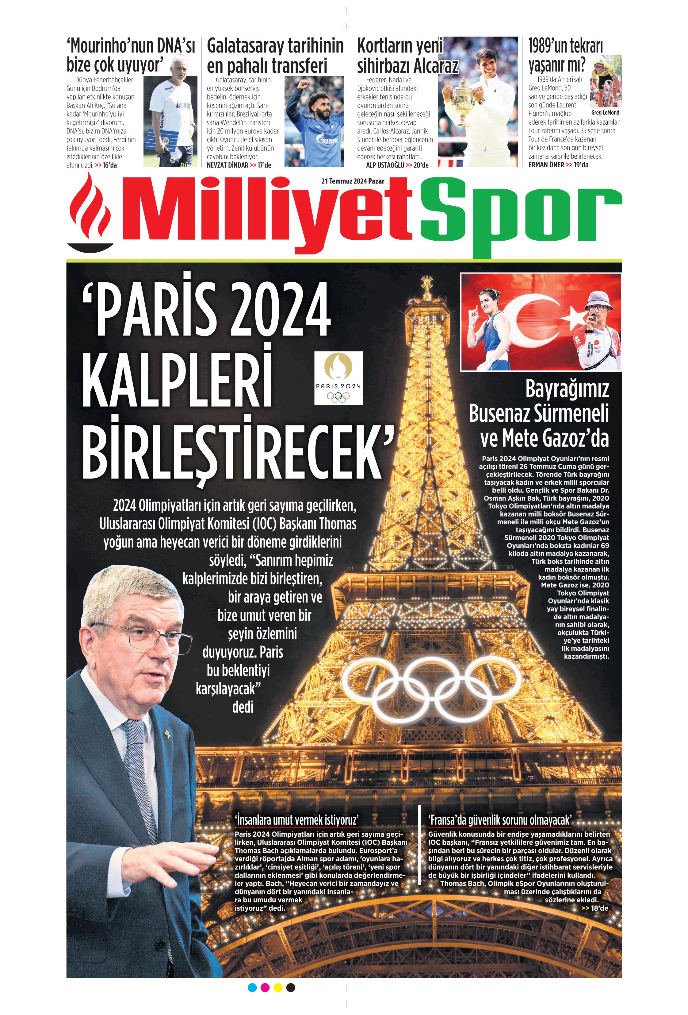 "Fenerbahçe'den Berge hamlesi" | Sporun Manşetleri (21 Temmuz 2024)  - 17. Foto