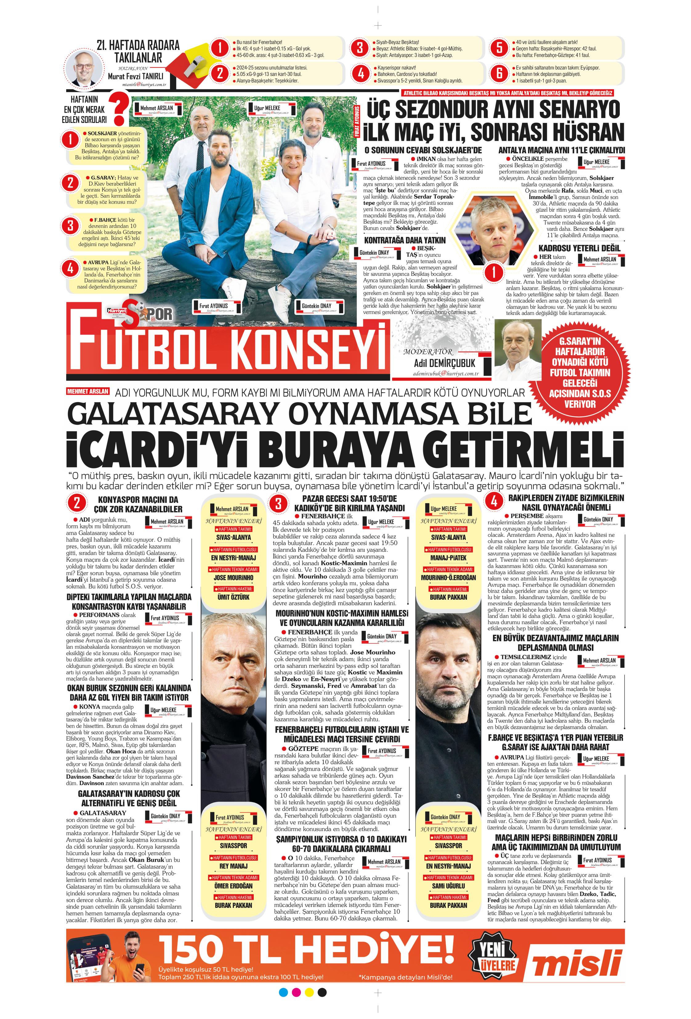 "Sıradaki transfer sol bek" | Sporun manşetleri  - 12. Foto