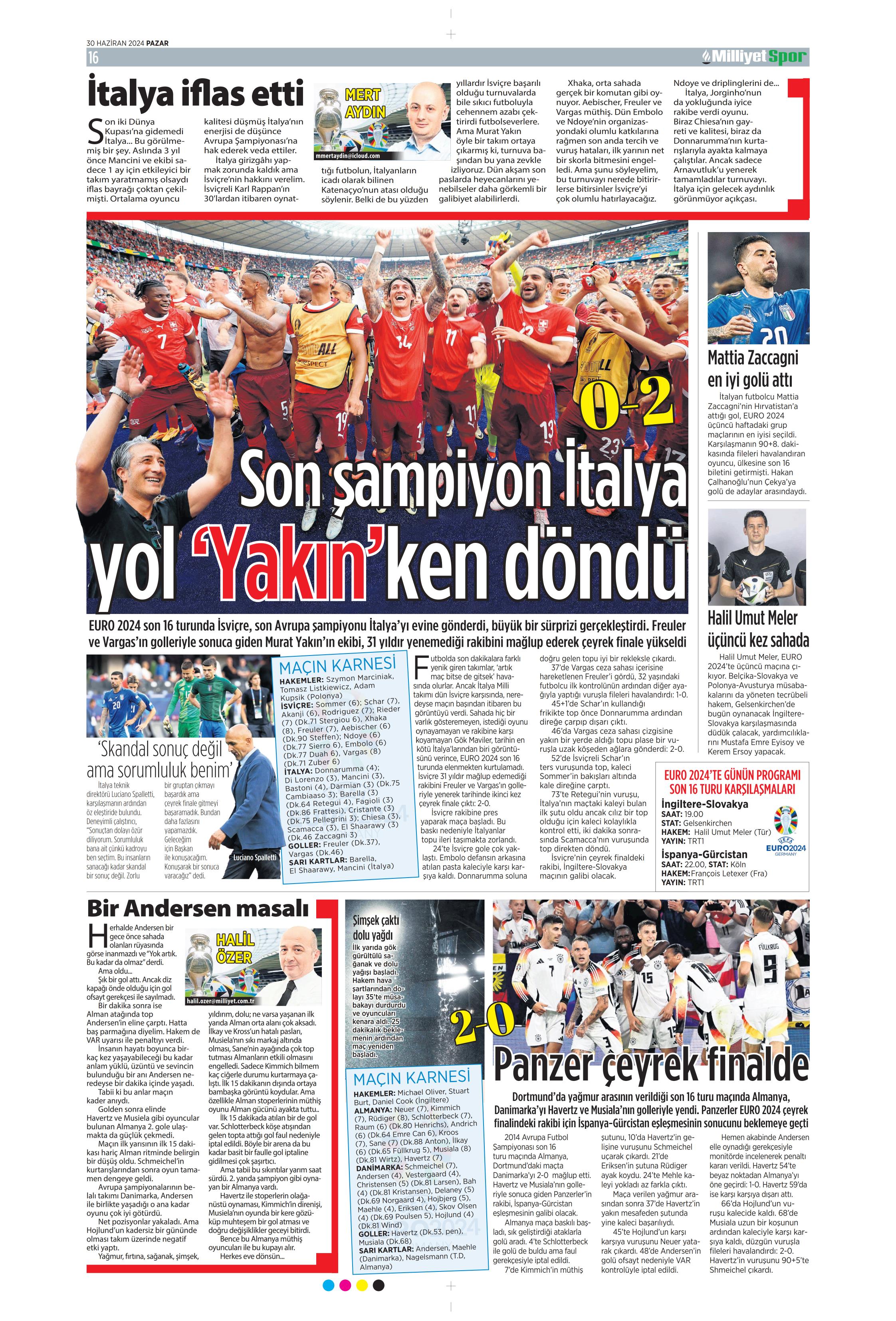 "Galatasaray'dan Goretzka seferi" | Sporun Manşetleri (30 Haziran 2024)  - 21. Foto