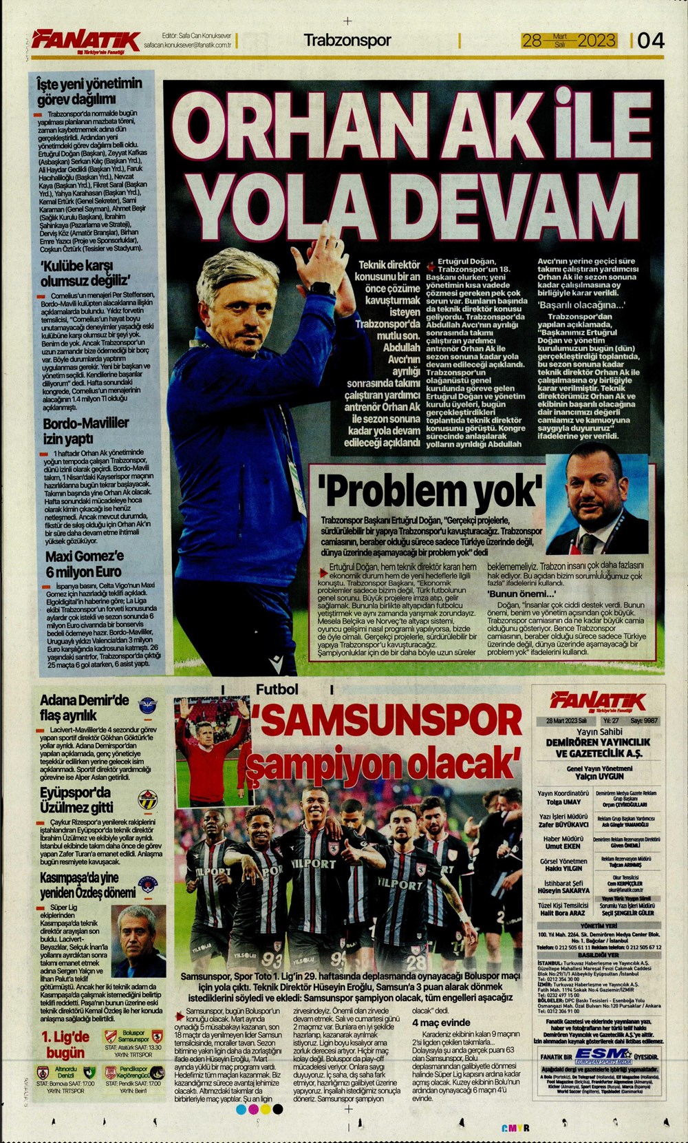 "Vurduğumuz gol olsun" - Sporun manşetleri - 7. Foto