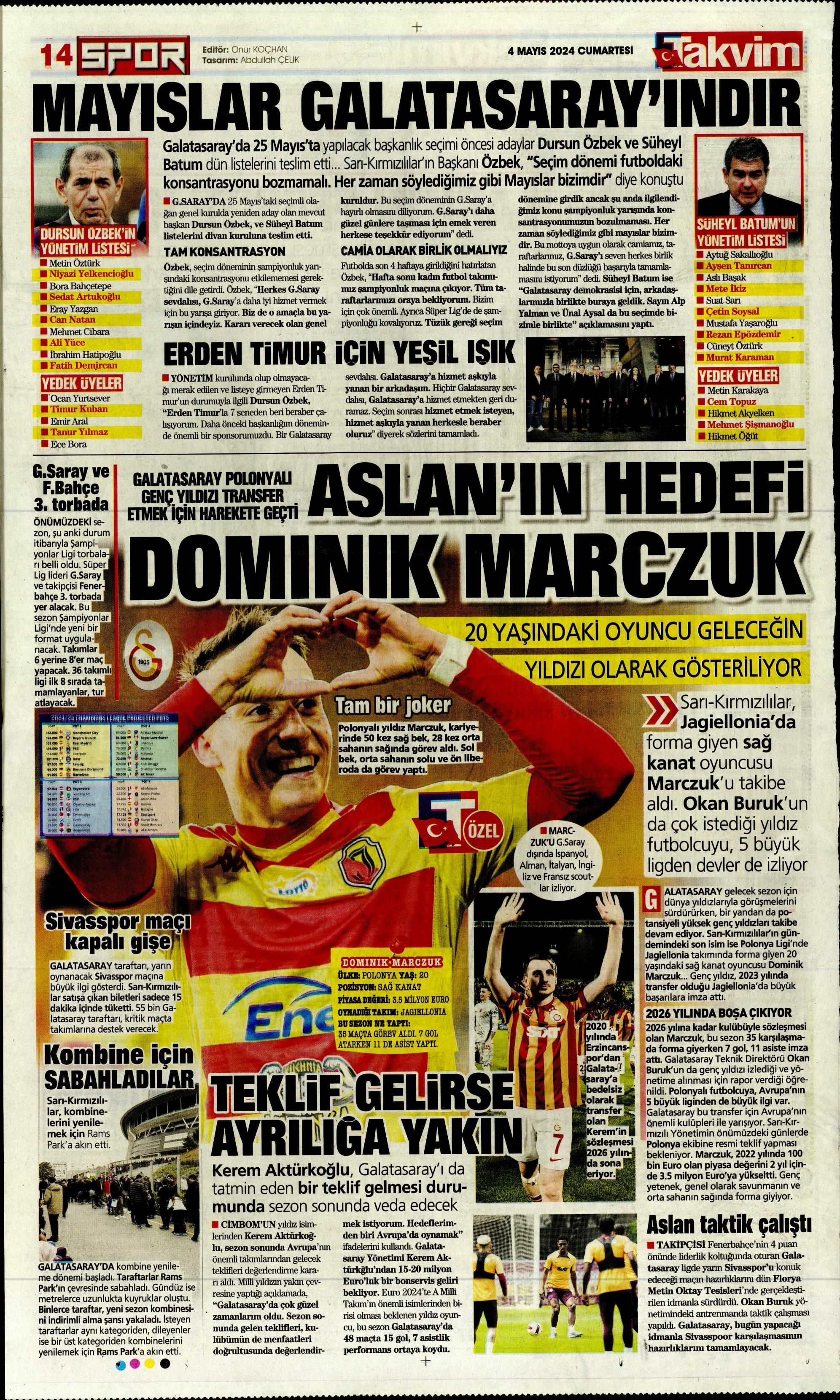 "Ndidi çıkarması" | Sporun Manşetleri (4 Mayıs 2024)  - 33. Foto