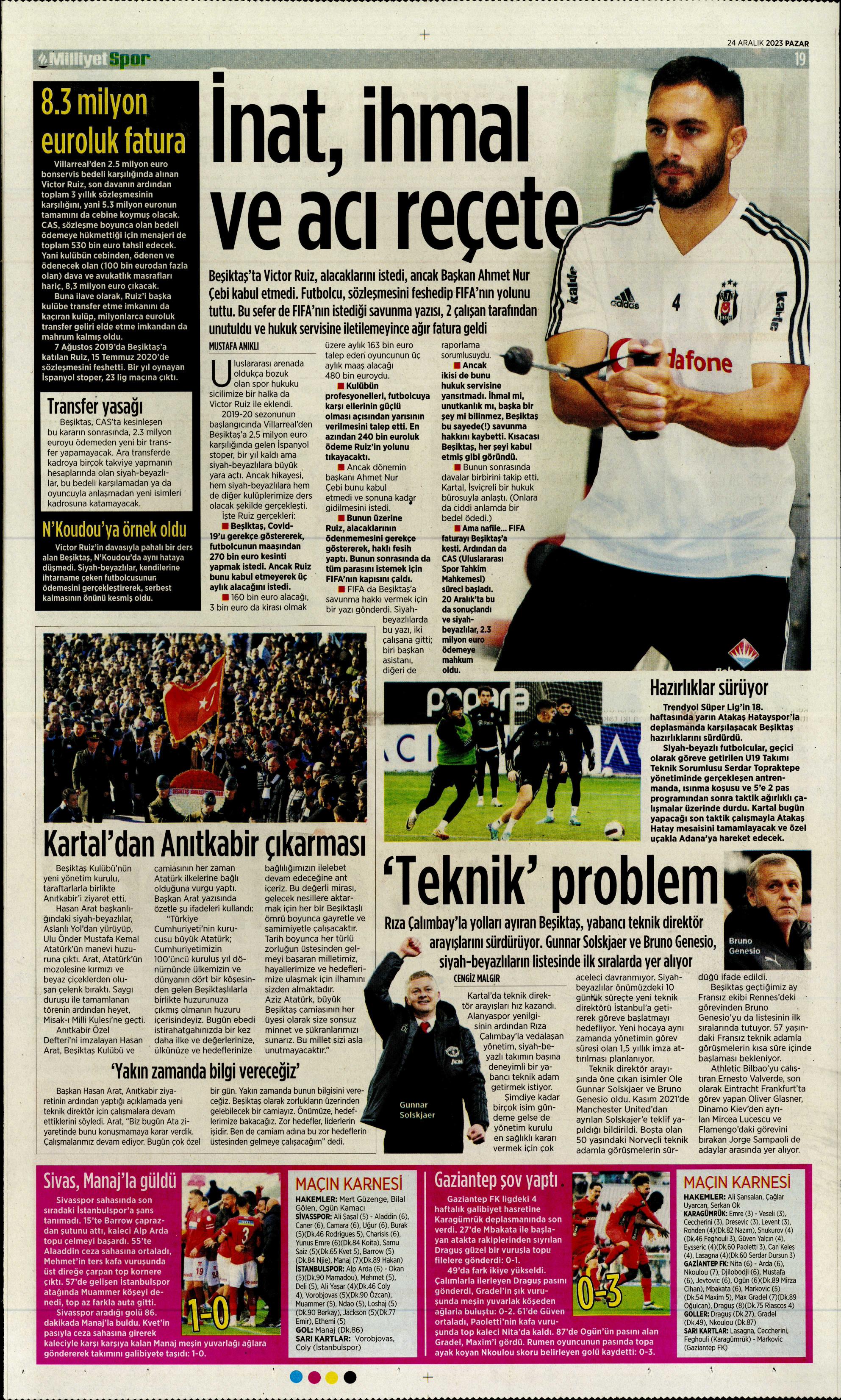 "Flick takımı görünce vazgeçti" | Sporun manşetleri (24 Aralık 2023)  - 22. Foto