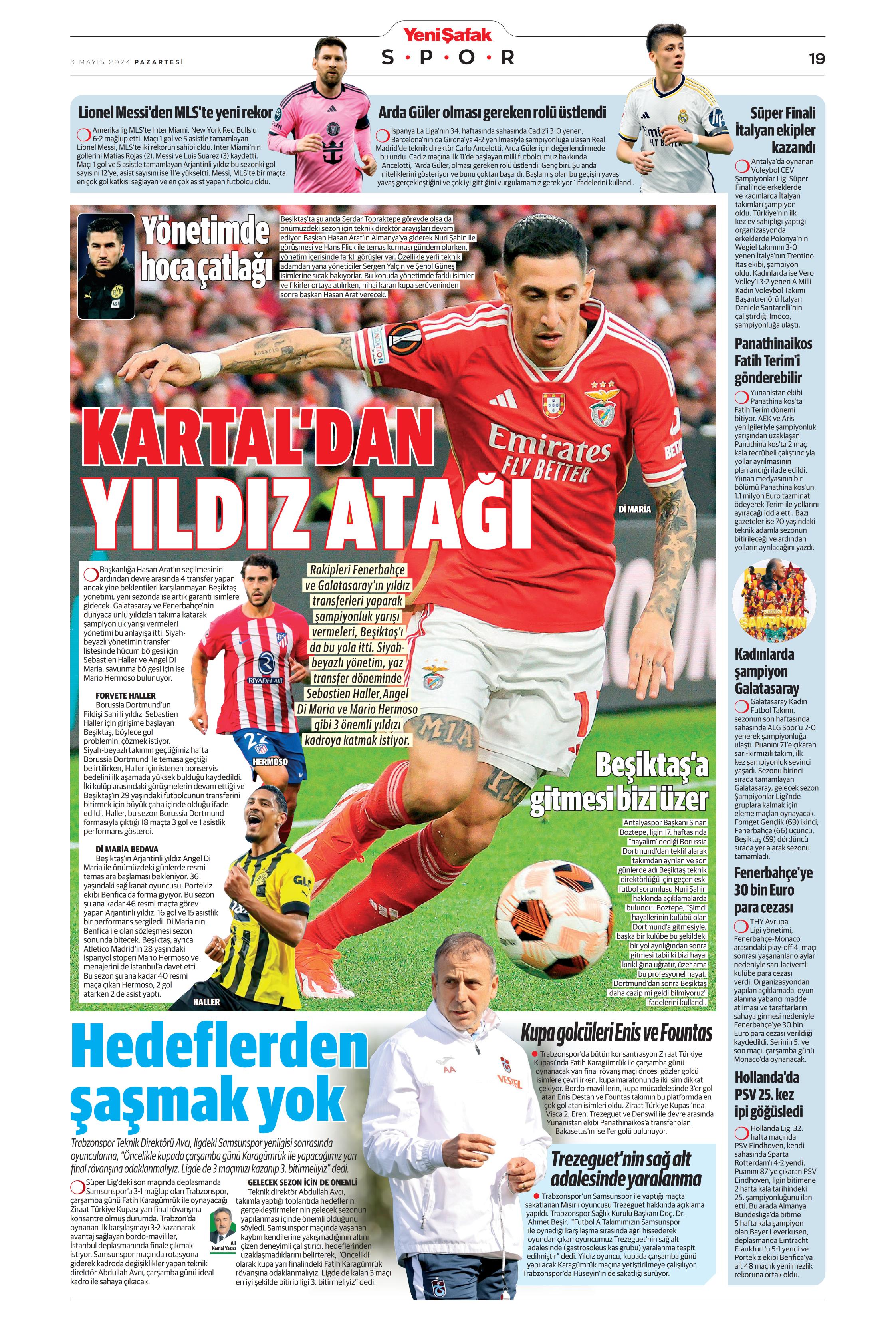 "İlk tercih Rafa Silva" | Sporun Manşetleri  - 45. Foto